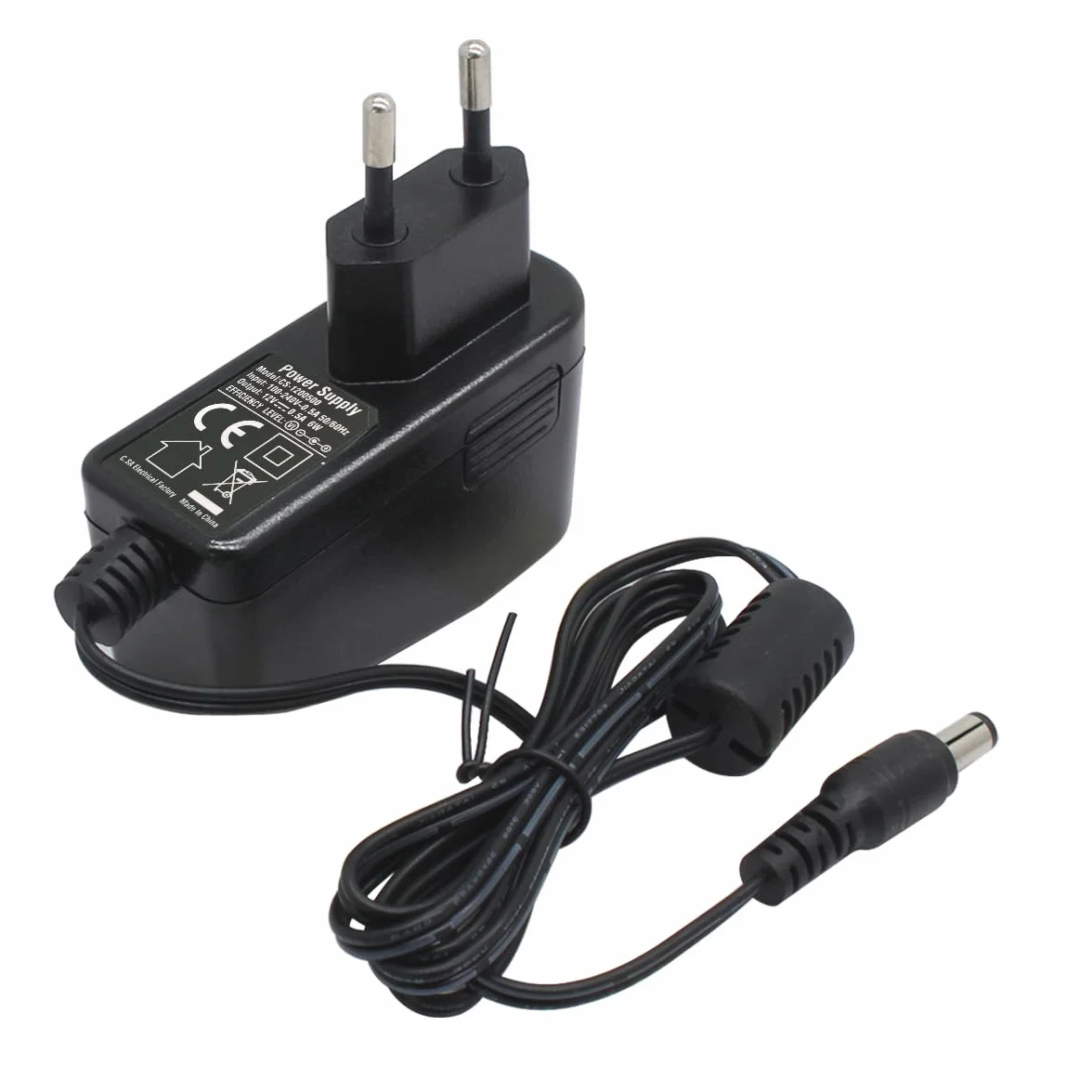 Zasilacz AC na DC 12V 1A do kamer monitoringu