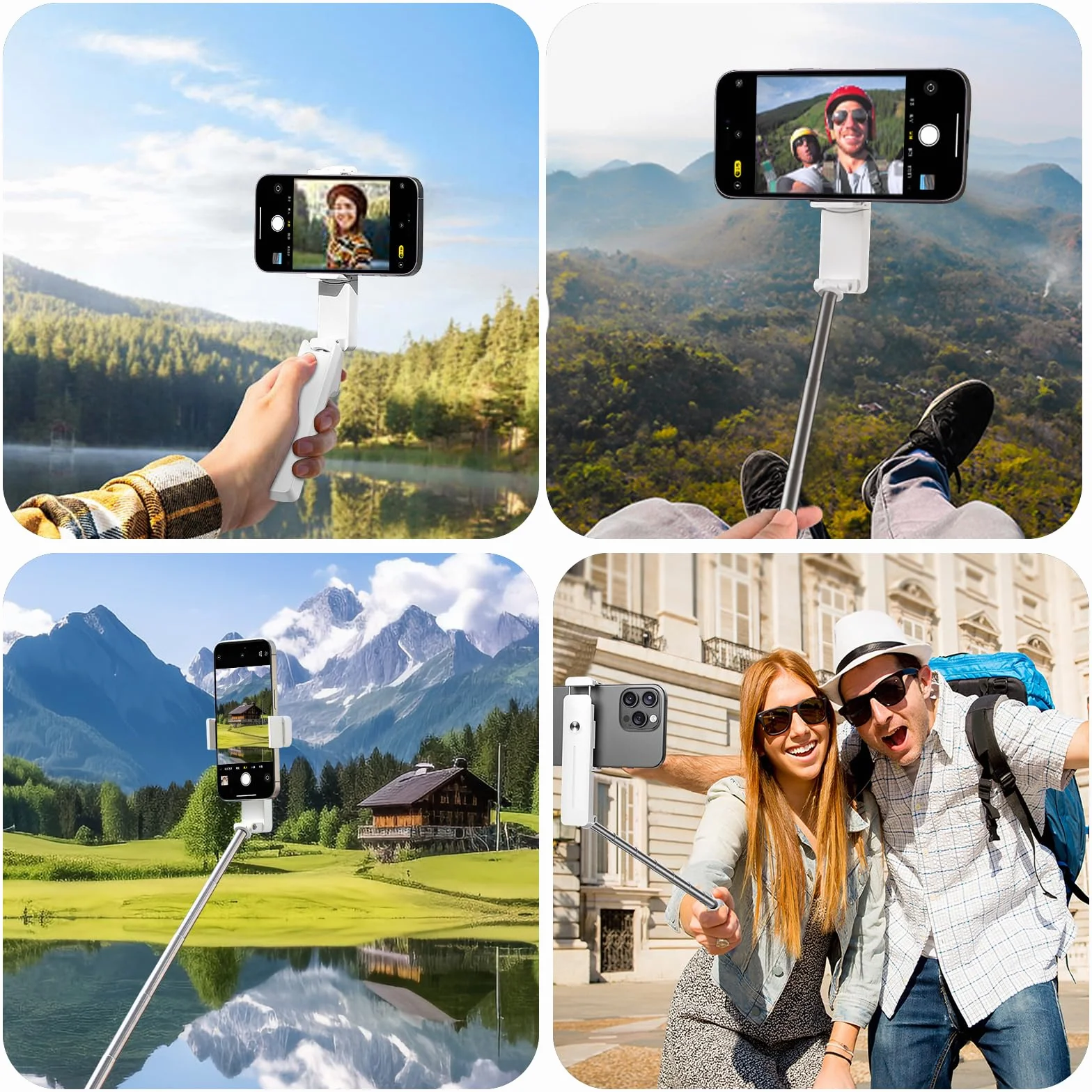 Przenośny kijek do selfie z bezprzewodowym pilotem do iPhone 17 Pro Max