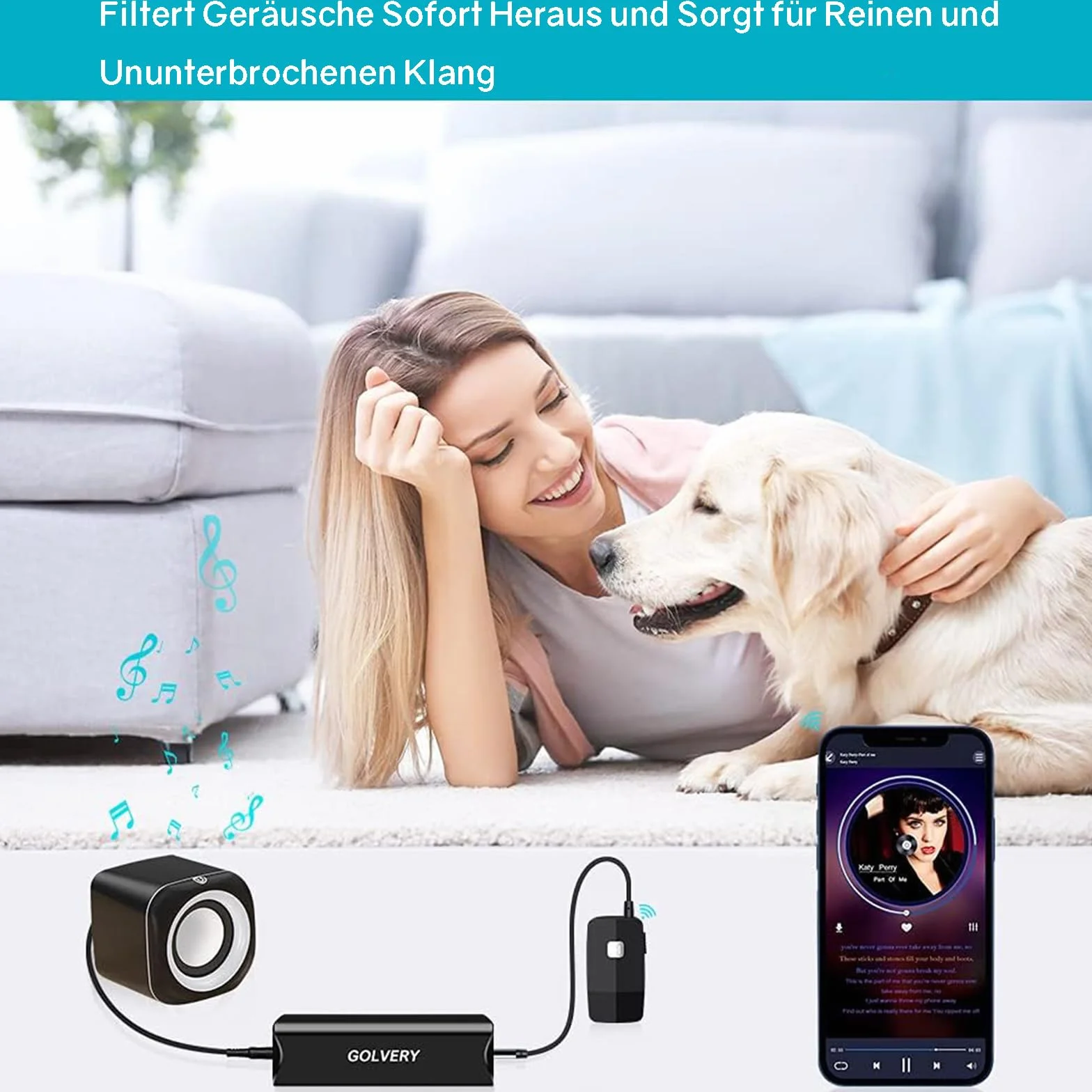Powice Filtr przeciwzakłóceniowy jack, izolator Ground Loop, filtr przeciwzakłóceniowy, radio samochodowe, filtr 3,5 jack z kablem audio 3,5 mm, do radia samochodowego