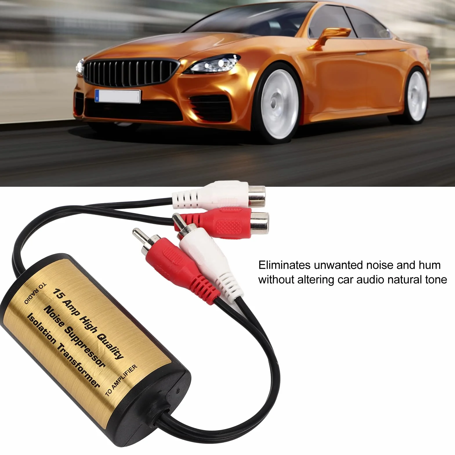 Filtr Szumów Audio 15A Stereo Przeciwzakłóceniowy Izolator Pętli Uziemienia