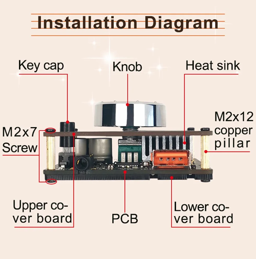 DollaTek ZK-502M Audio Mini 2.0 Stereo 50W+50W Bluetooth Digital Amplifier Module Home Cinema AUX USB