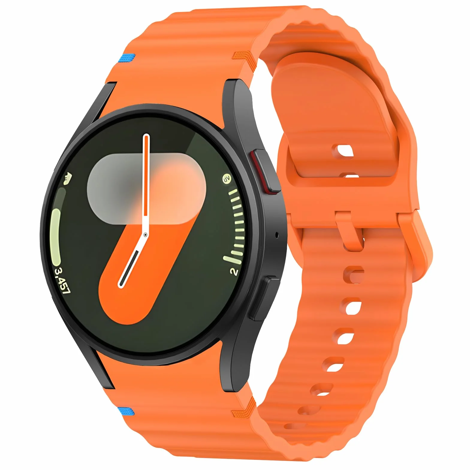 Amzpas Pasek do Samsung Galaxy Watch 6 40 mm, 44 mm, dla kobiet i mężczyzn, silikonowy, sportowy pasek zamienny do zegarka Samsung Galaxy Watch 6 Classic 43 mm, 47 mm