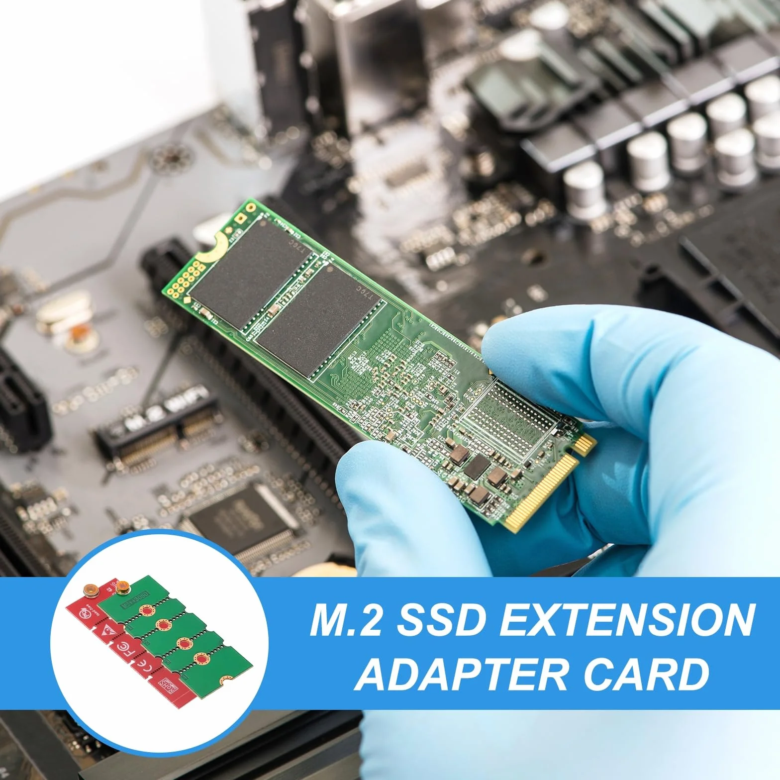 PATIKIL M2 NVME SSD rozszerzony adapter transferu karty 2230 2242 2260 2280, 2 szt. adapter przedłużający M.2 zmiana na długi rozmiar ze śrubokrętami do domowego biura, kawiarenek internetowych
