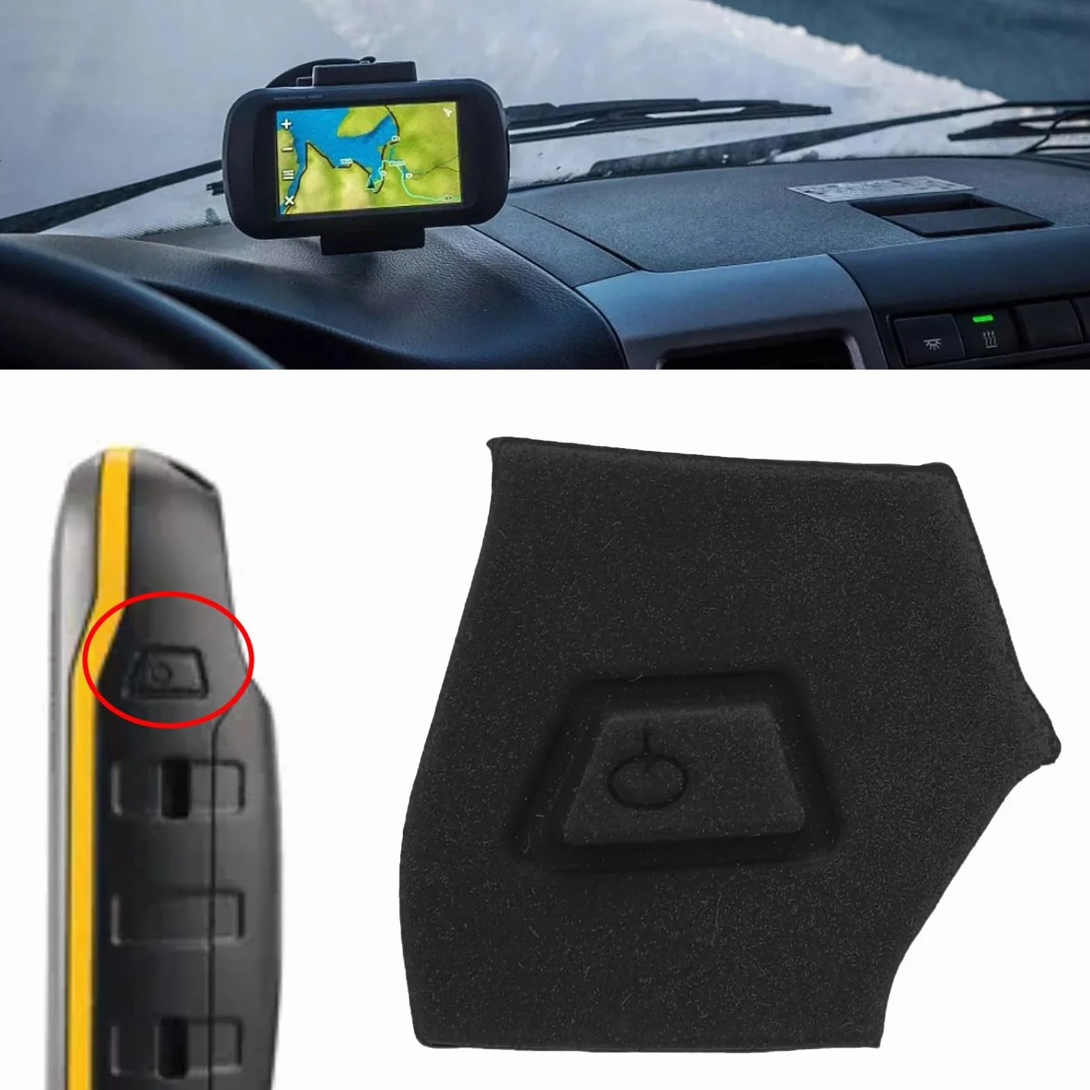 Gumowy Przycisk Zasilania Zamiennik Lekki Przycisk Zasilania GPS dla Montana 600 610 650 650t 680t Wygodny Dotyk