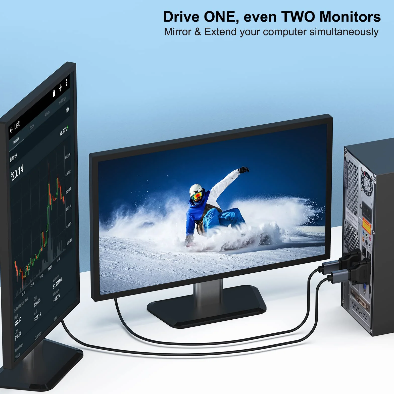 BENFEI Adapter DVI na HDMI 2 Sztuki Czarny Złoty