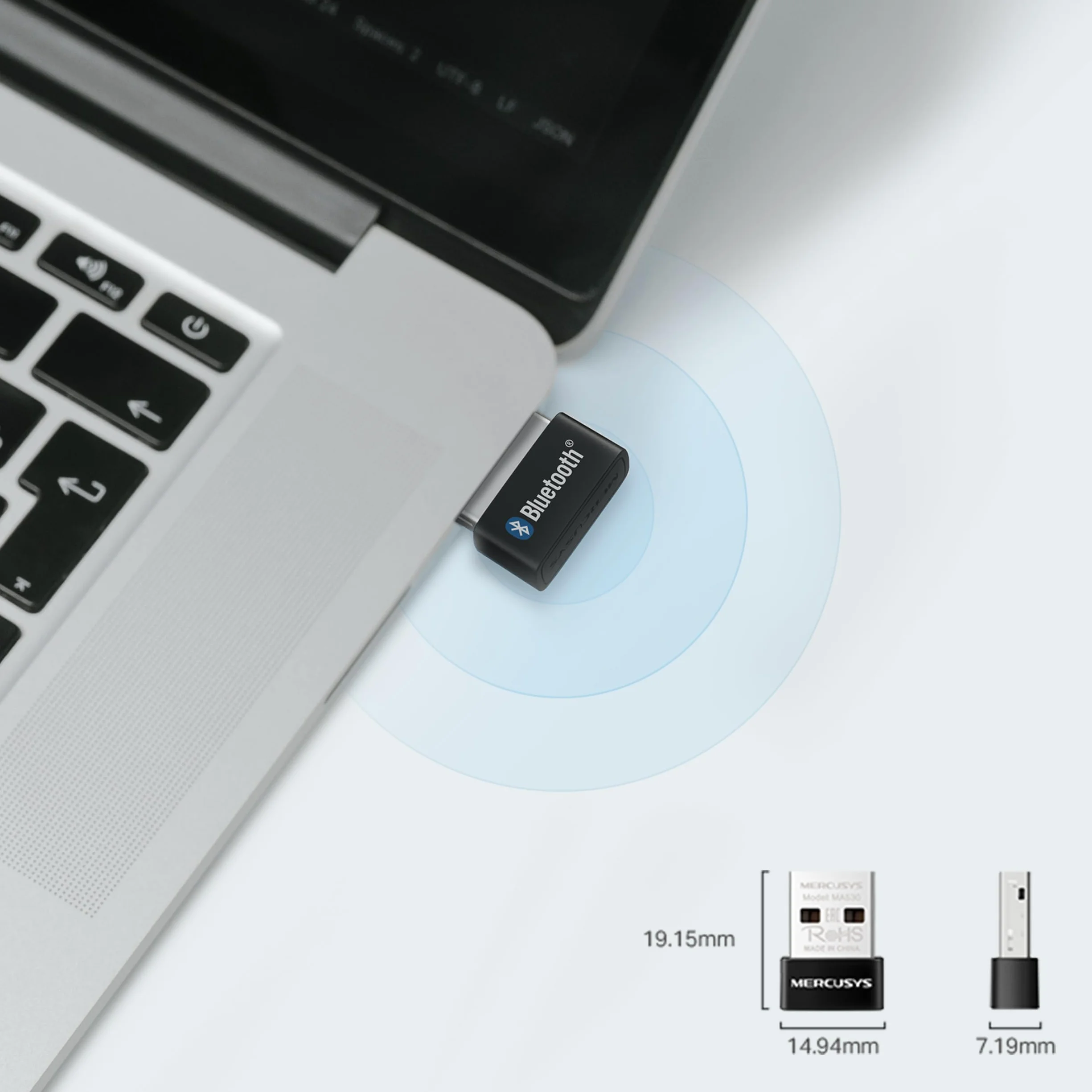 Mercusys MA530 Nano Adapter USB Bluetooth 5.3 | Ultra-Kompatkowy Design | Plug & Play | Kompatybilny z Windows 11/10/8.1/7
