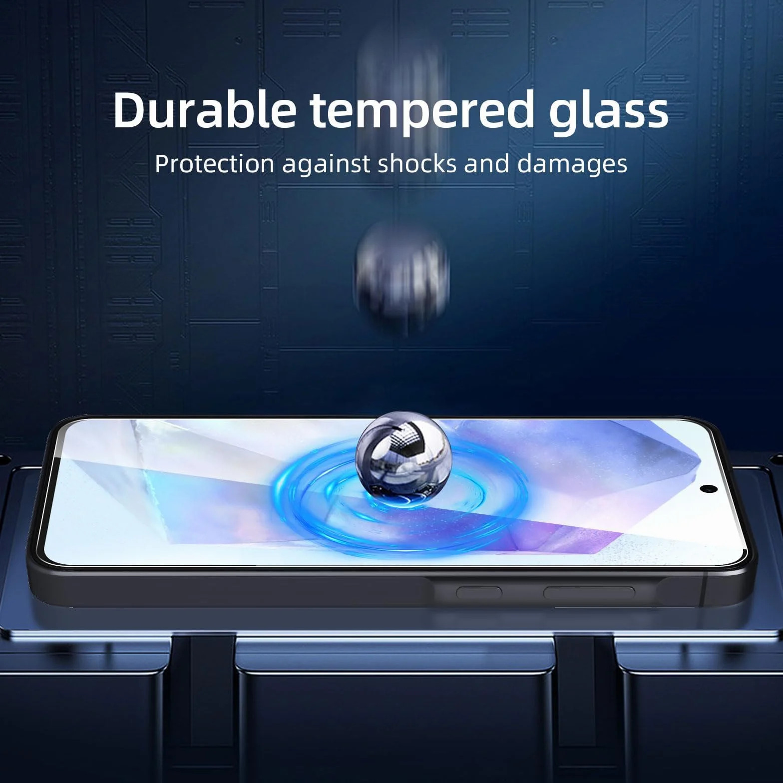 NEW'C 3 sztuki Szkło dla Samsung Galaxy A55 5G Hartowane i Folia Ochronna Ochraniacz Ekranu - Bez pęcherzyków powietrza, odporność na zarysowania