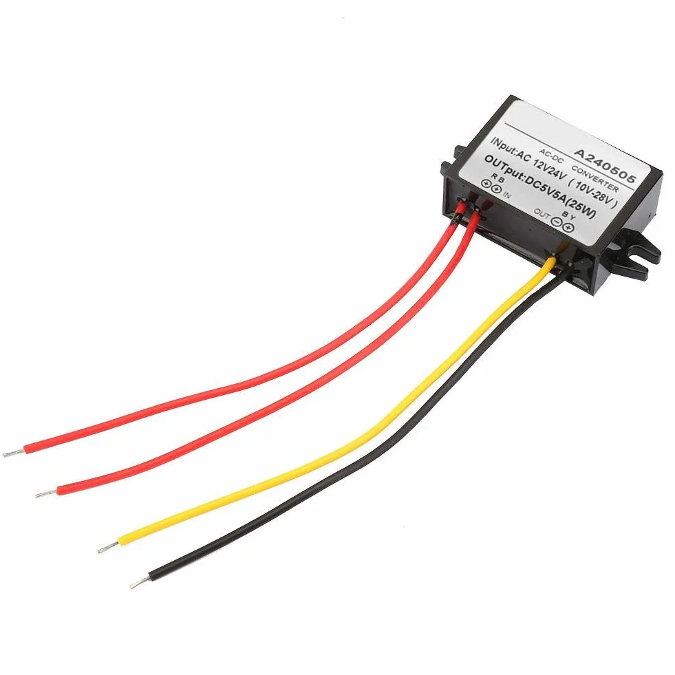 Ac 12 V / 24 V na DC 5 V konwerter obniżający Ac-DC Moduł zasilania AC-DC Converter (5A)