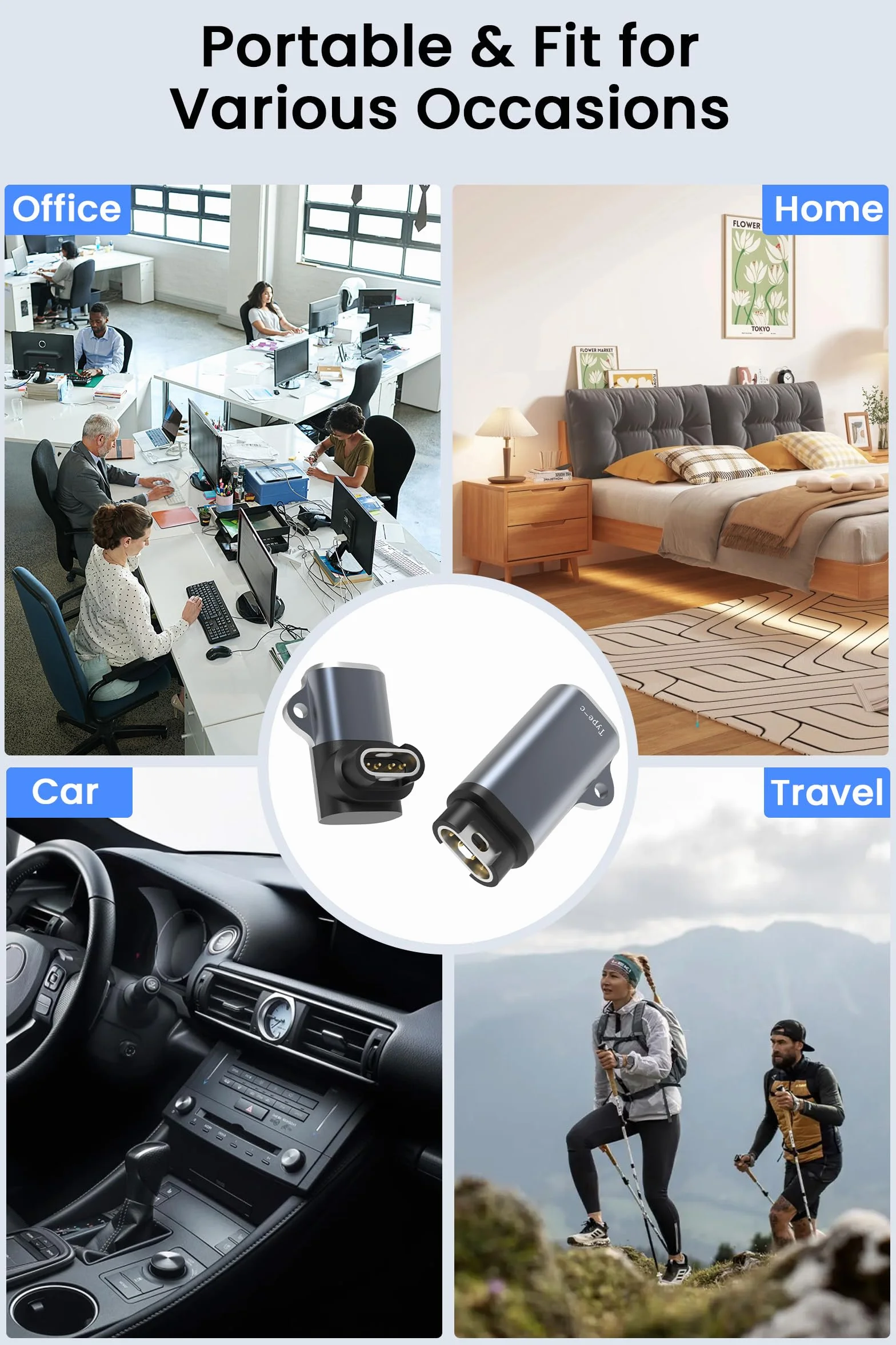 Adapter ładowarki USB-C do Garmin Watch Fenix Vivoactive Instinct Forerunner