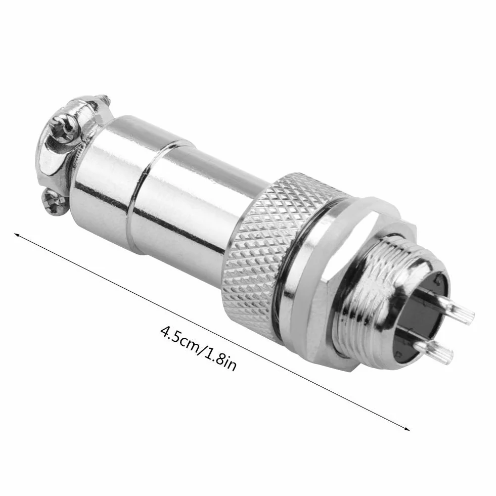 GX12 Gniazdo Wtykowe Lotnictwa 2pin Gx16 2pin Męskie Żeńskie Panel Metalowy Złącze