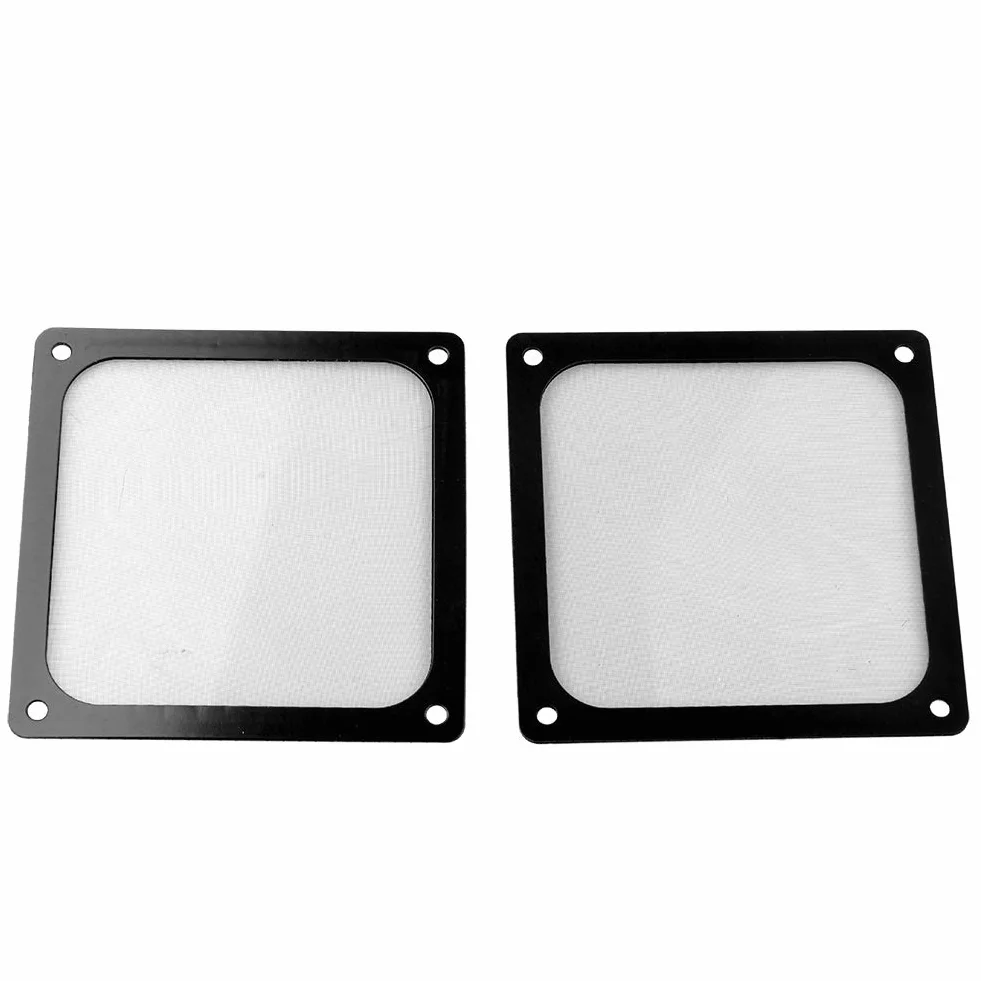 2 x 120 mm obudowa z siatki magnetycznej wentylator Dustproof filtr przeciwpyłowy do komputera PC (2 x 120 mm, czarna)