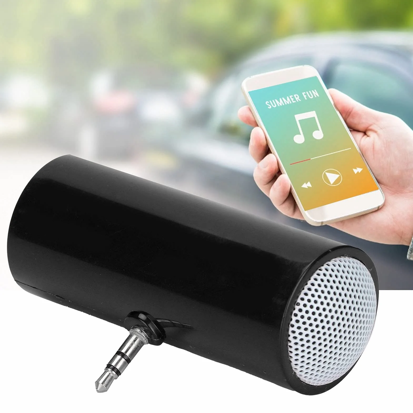Przenośny Bezprzewodowy Głośnik Stereo 3,5 mm HD Czarny