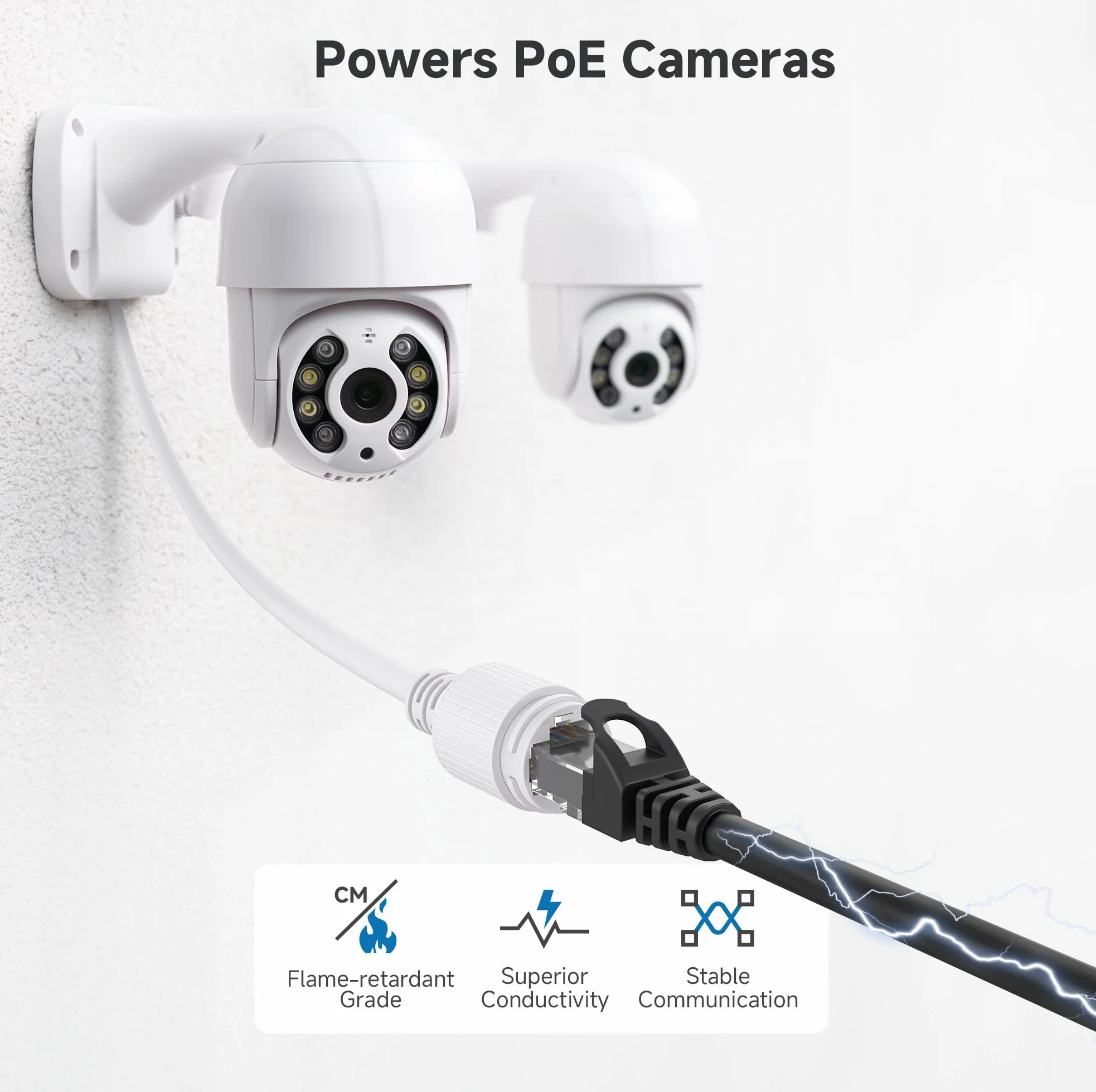 Cable Matters 5-pak 10 Gb/s krótki kabel Ethernet Cat6 0,3 m (kabel Cat6, kabel Cat 6) w kolorze czarnym - 0,3 metra