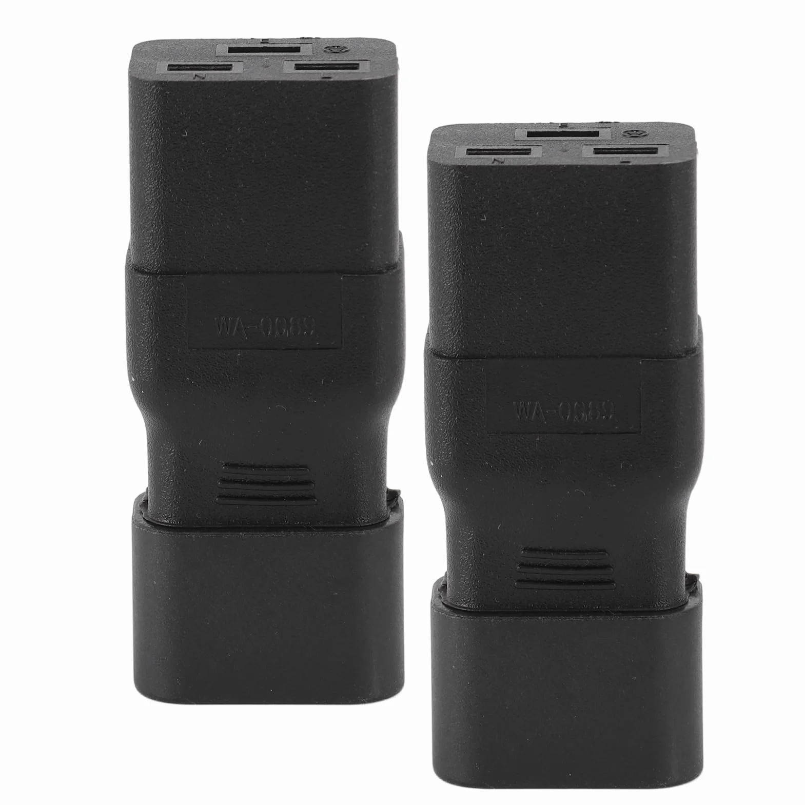 Adapter IEC C14 do C19, Trudnopalny, Wytrzymały, Wodoodporny, Odporny na Ciepło, Złącze IEC, łatwa Konwersja Zasilania dla Drukarek