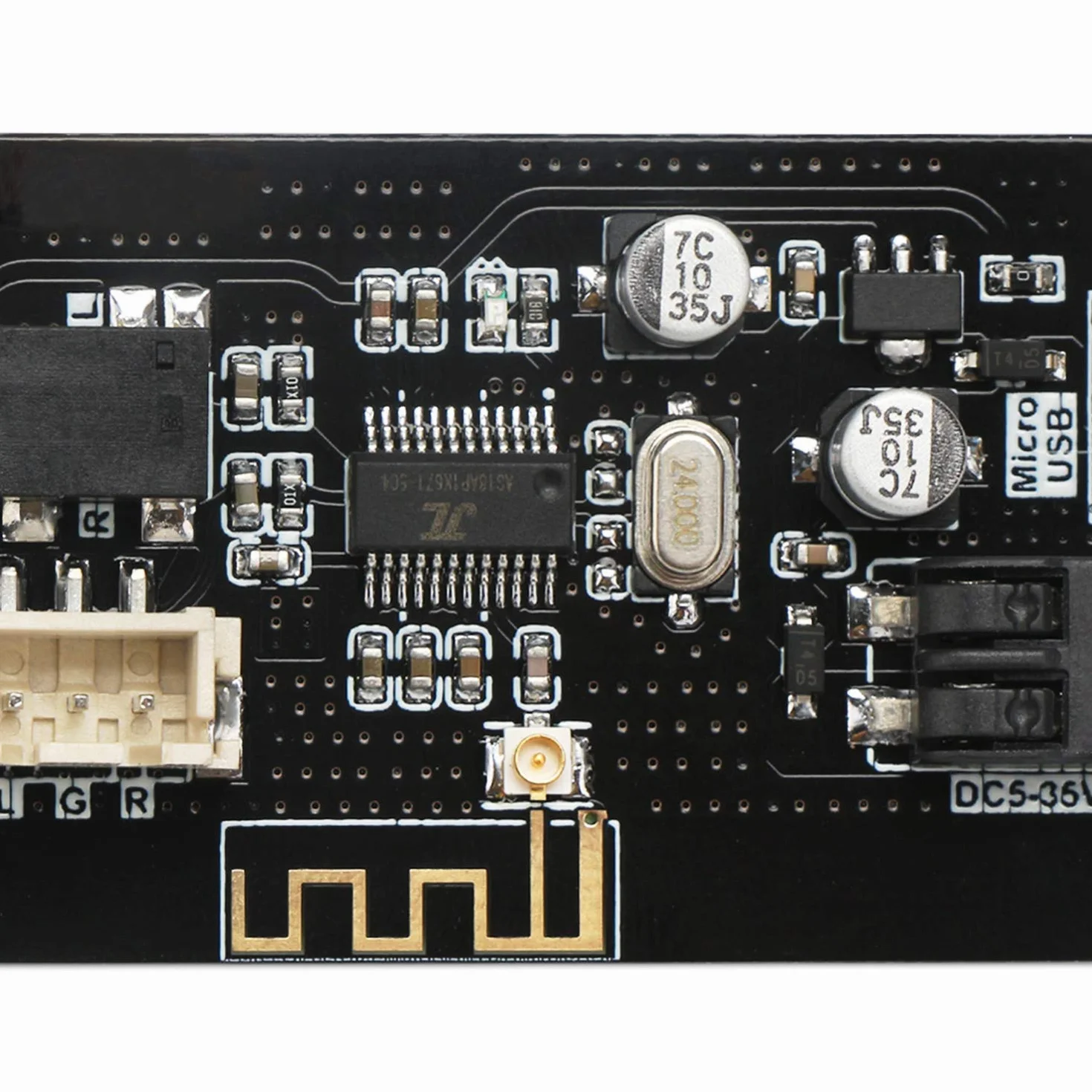 DollaTek Modu? Odbioru Bluetooth - Przeno?ny Odbiornik Audio AS1711BT DC 5-35V Bezprzewodowy Elektroniczny Chip do Zestawu S?uchawkowego DIY i Stereo Domowego