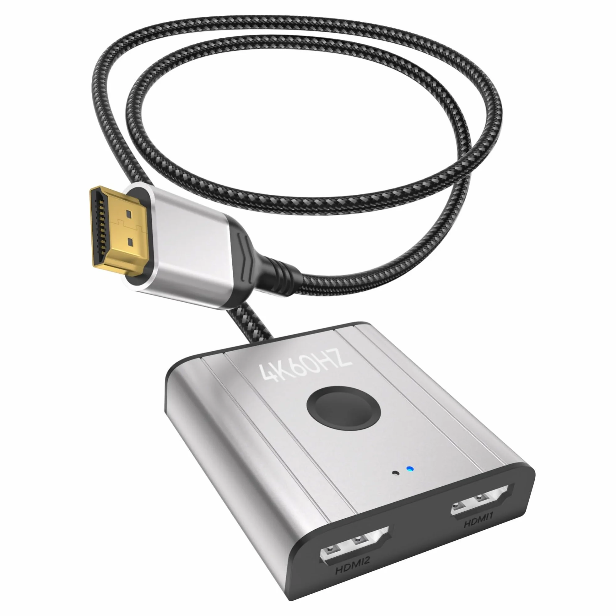 Przełącznik HDMI 2.0 4K@60Hz 2K@144Hz Rozdzielacz HDMI 2 wejścia 1 wyjście HDCP 2.2 UHD 3D