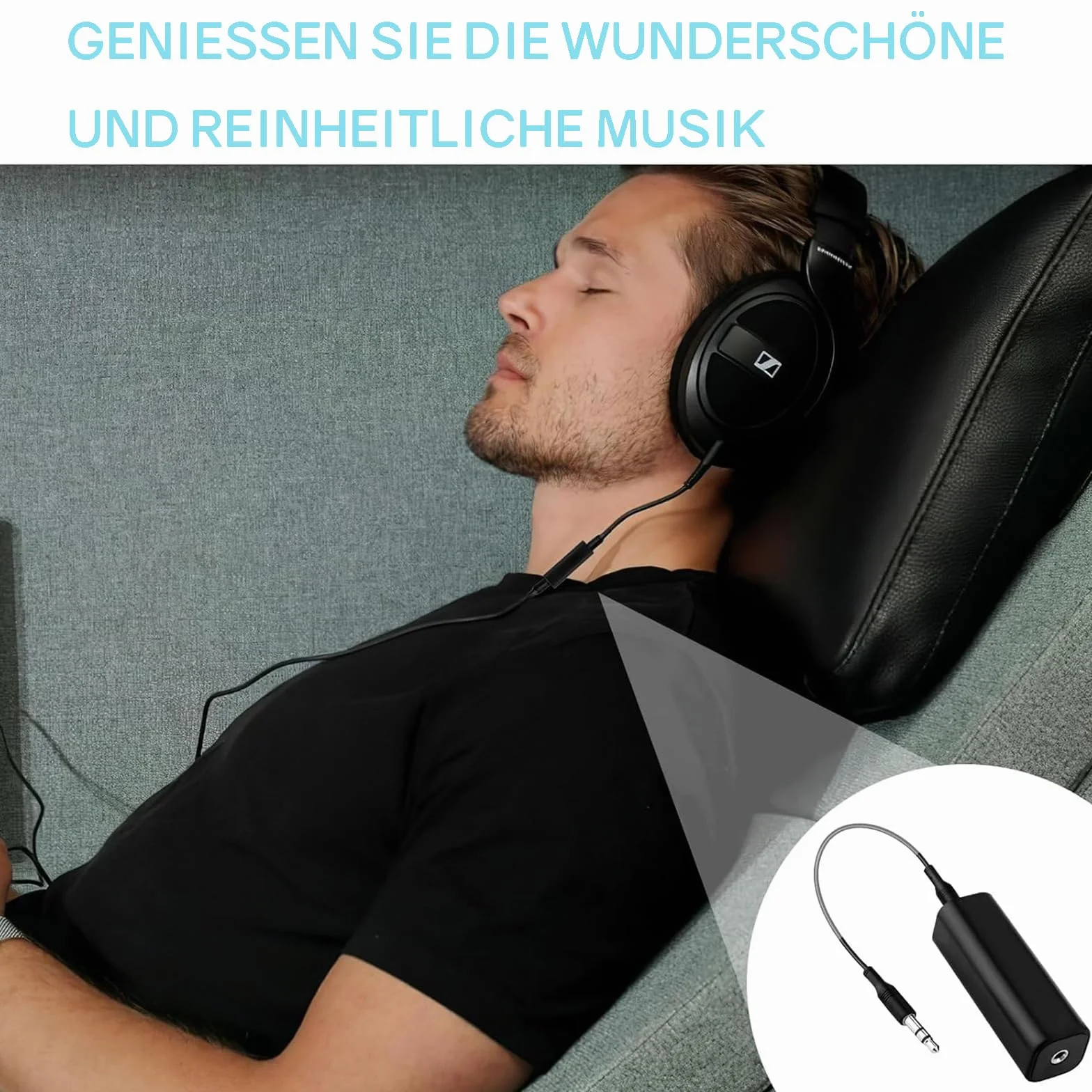 Powice Filtr przeciwzakłóceniowy jack, izolator Ground Loop, filtr przeciwzakłóceniowy, radio samochodowe, filtr 3,5 jack z kablem audio 3,5 mm, do radia samochodowego