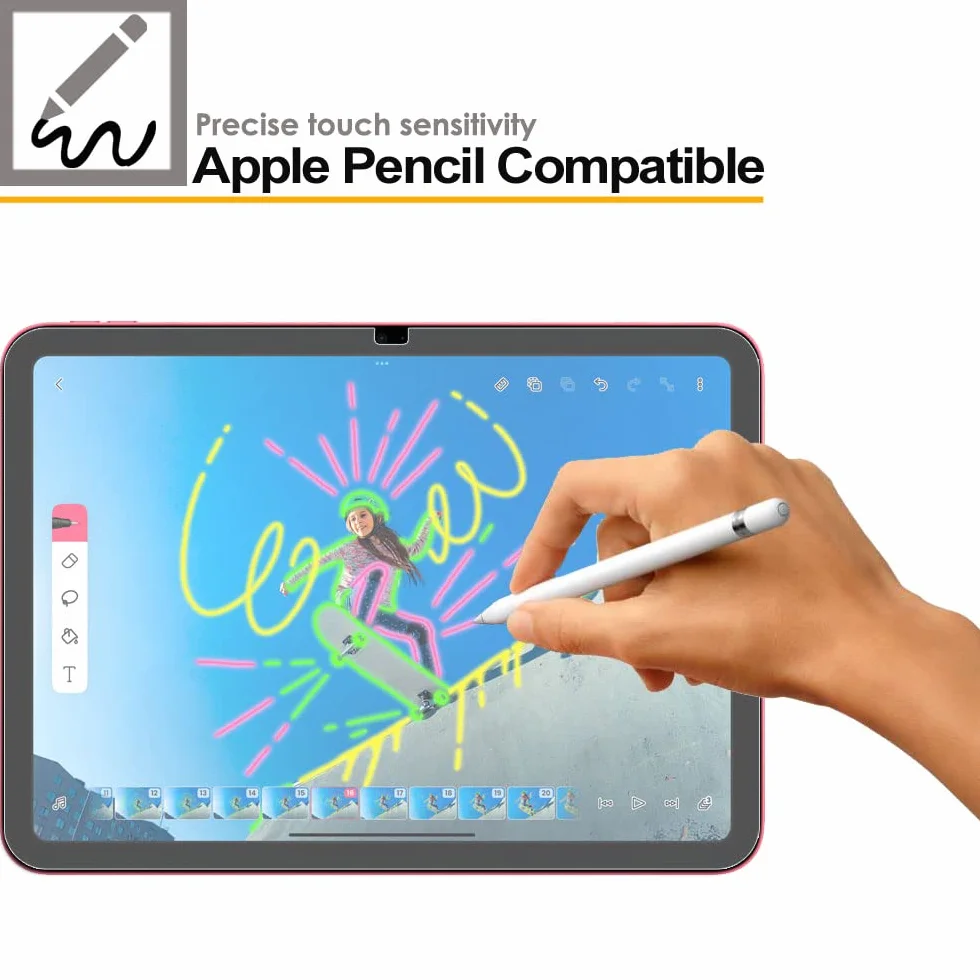 TECHGEAR 2-pak antyodblaskowych/matowych ochraniaczy ekranu do iPada (A16) 11. i 10. generacji, matowe osłony ekranu zaprojektowane dla Apple iPad 11" 2025 i iPada 10.9" 2022