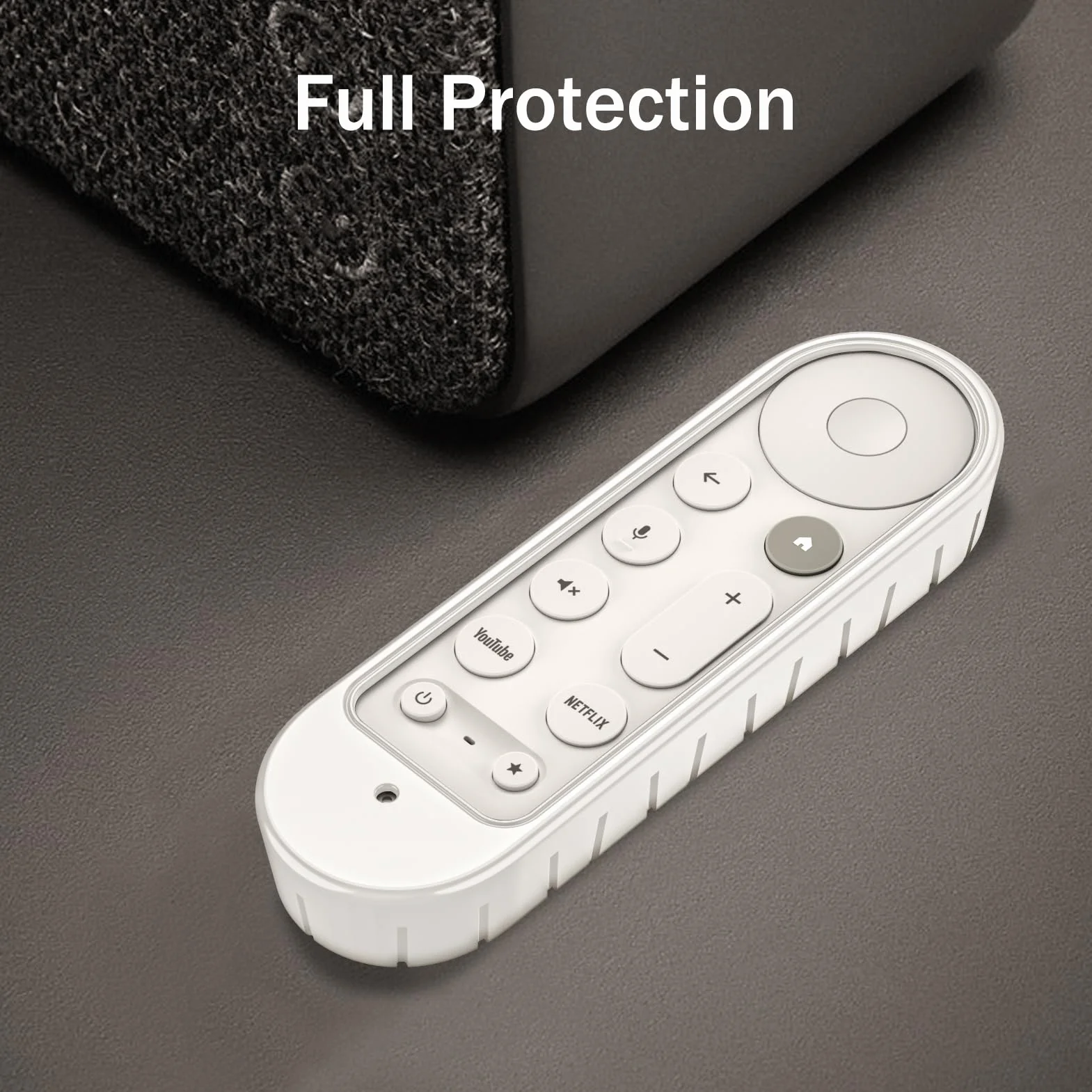 Fintie Etui na pilot zdalnego sterowania do Google TV Streamer (4K) Voice Search Remote 2024 - [seria ula] lekkie, antypoślizgowe, odporne na uderzenia silikonowe etui ochronne, cienkie etui, białe
