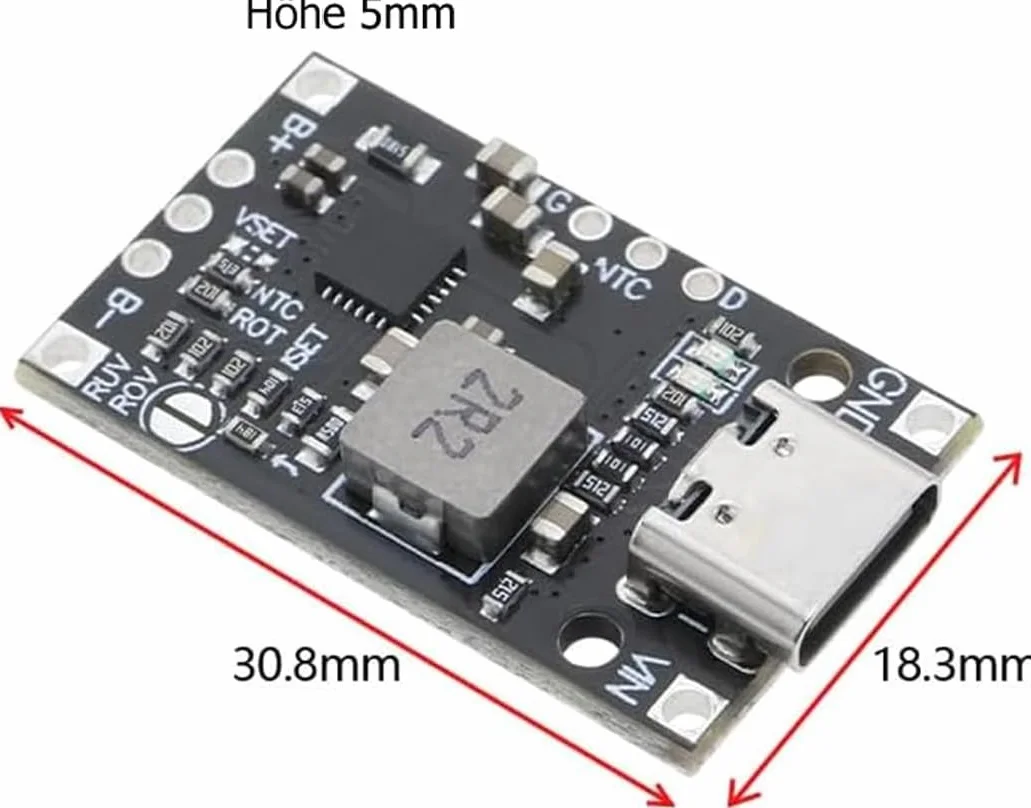 4 szt. 2S 3S BMS ładowarka płytka ochronna 30,8 x 18,3 x 5 mm bateria litowa Boost moduł ładowania nadaje się do baterii litowych lub polimerowych