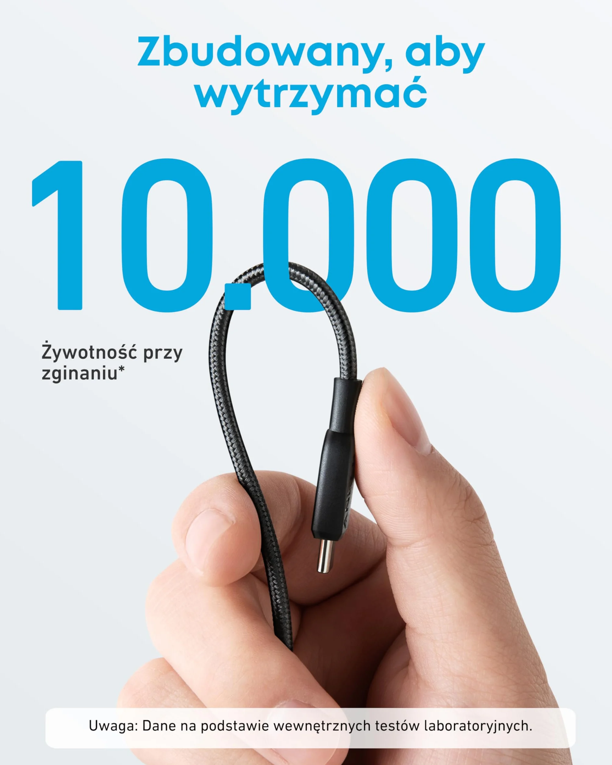 Anker Kabel USB C do szybkiego ładowania, kabel 310 USB C, 60 W, 3A, kabel do szybkiego ładowania dla iPhone 15, Samsung Galaxy S22, iPad Pro 2021, iPad Mini 6, iPad Air 4, MacBook Pro 2020, Switch