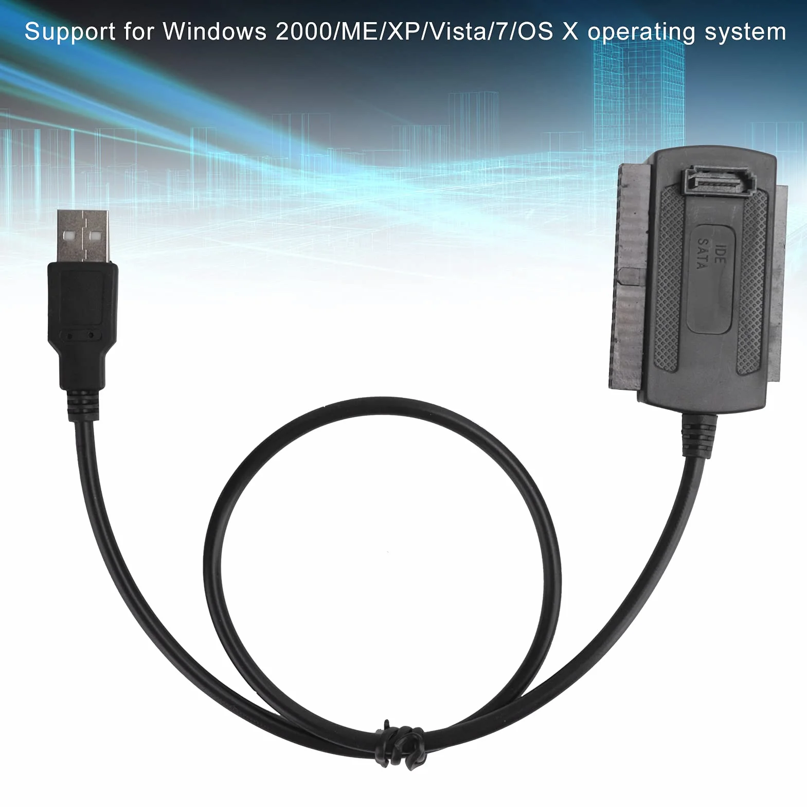 Adapter USB na IDE SATA, Kabel Konwertera USB 2.0 na SATA PATA IDE 2.5 3.5 SSD