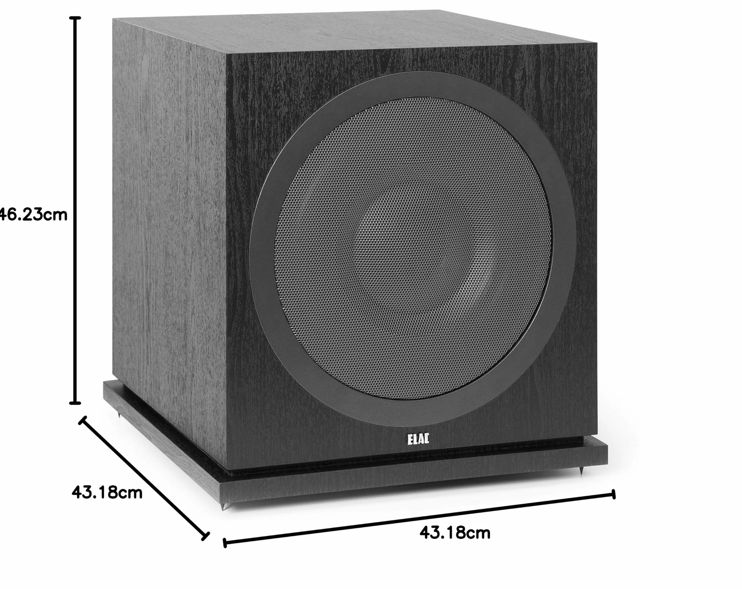 Elac Debut 2.0 Sub 3030 Subwoofer, Czarny, 1000 W