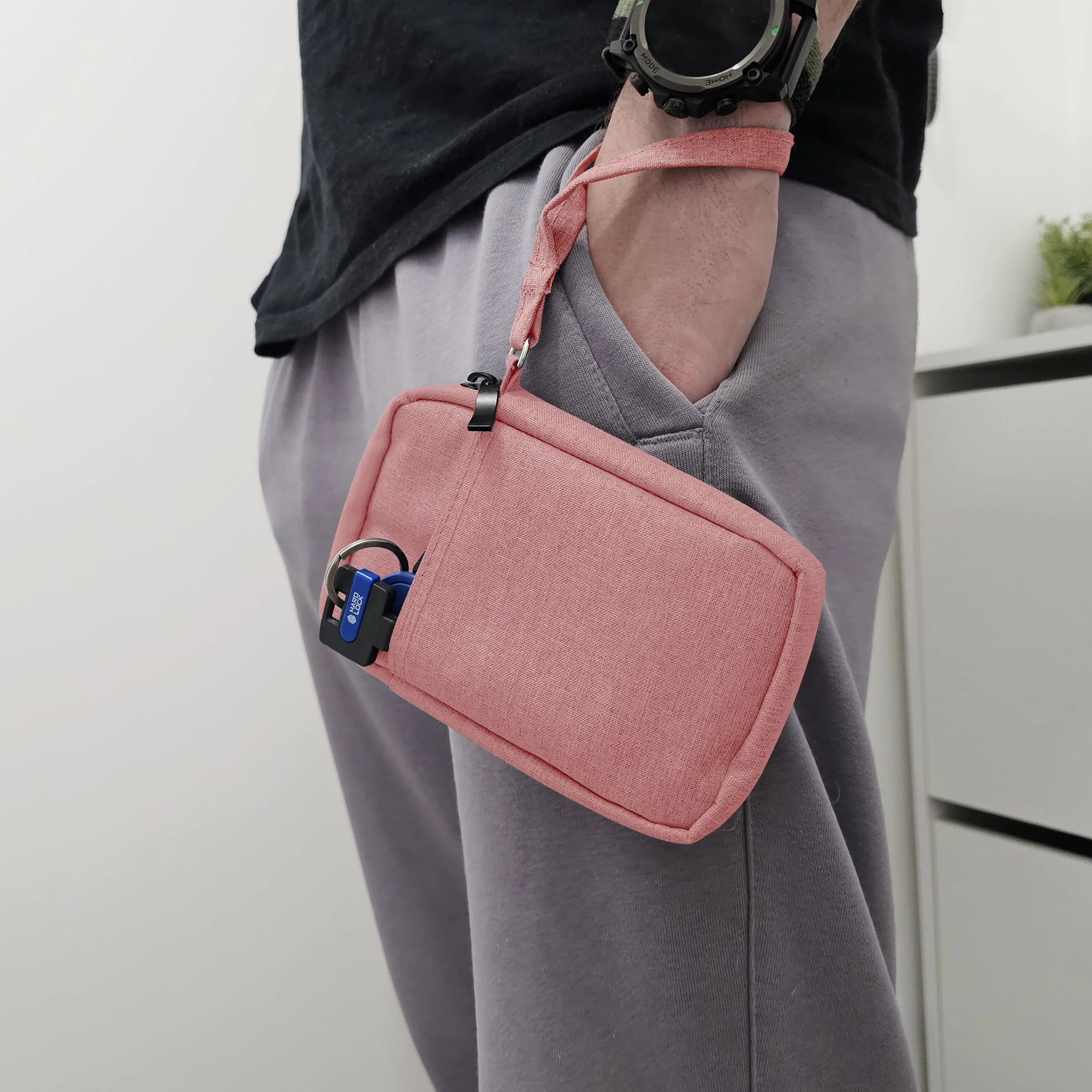 MyGadget 5,5 cala Nylon Sleeve etui ochronny kompatybilny z Apple iPhone Samsung 8,3 x 15,2 cm czarny