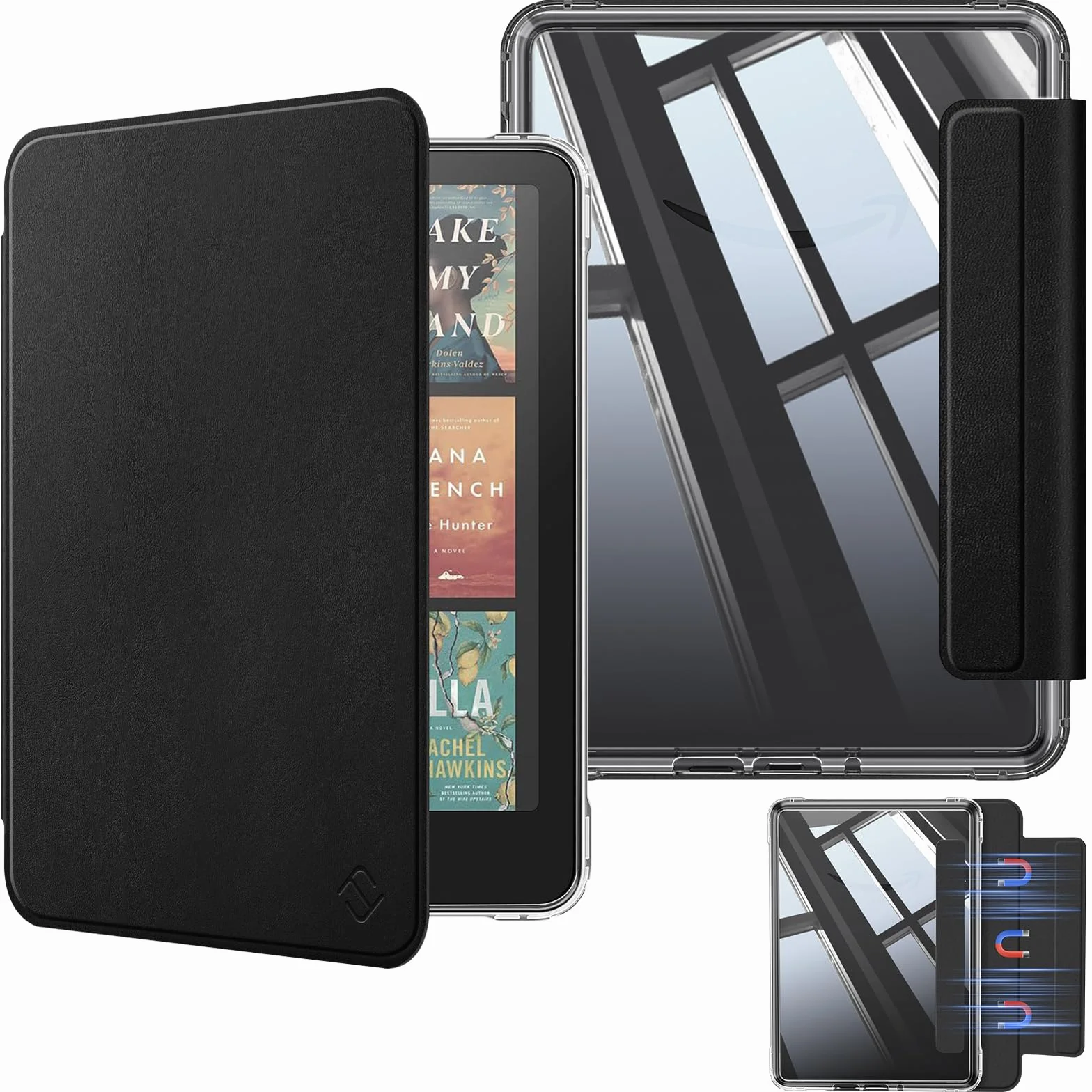 Fintie Etui magnetyczne do Kindle Paperwhite 12. generacji 2024, TPU odporne na uderzenia z automatycznym wygaszeniem