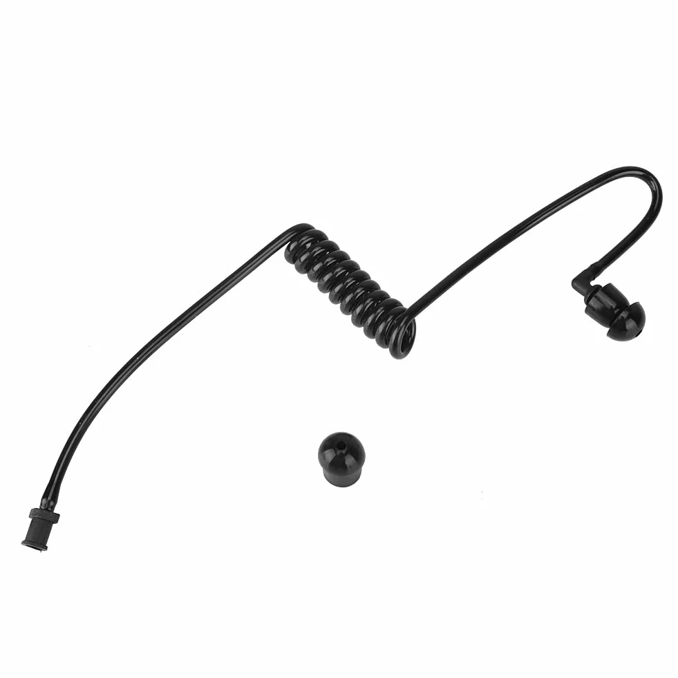 Zapasowa Cewka Akustyczna, Zestaw Słuchawkowy Z Bezpieczeństwem Słuchawka Rekwizyt Kostiumowy Do Dwukierunkowej Słuchawki Walkie-talkie(CZARNY)
