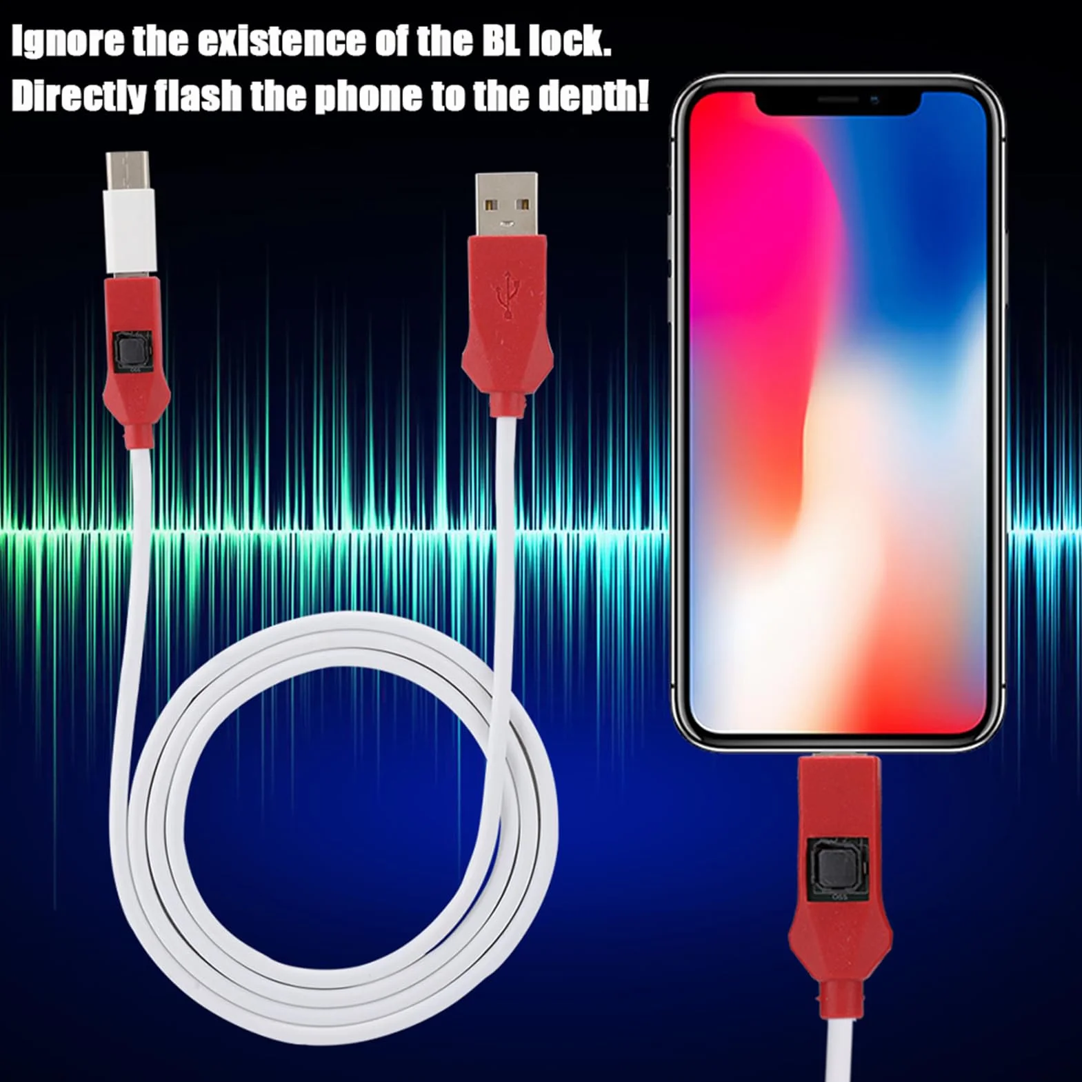 ZJchao Kabel Edl, kabel inżynieryjny głęboki flash w trybie 2 w 19008 r. Kabel Edl Deep Flash z adapterem typu C do linii inżynierskiej MIUI do pełnej sieci