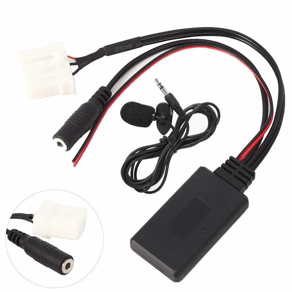 Bluetooth 5.0 Zestaw Mx5 Adapter Samochodowy Kabel Auxin Mikrofon Pasuje do Mazda 2 3 5 6 Rx8