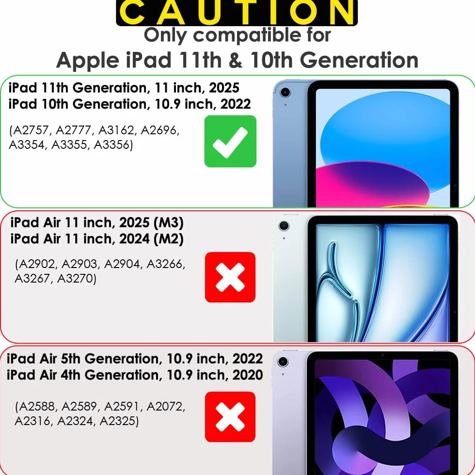 TECHGEAR 2-pak antyodblaskowych/matowych ochraniaczy ekranu do iPada (A16) 11. i 10. generacji, matowe osłony ekranu zaprojektowane dla Apple iPad 11" 2025 i iPada 10.9" 2022