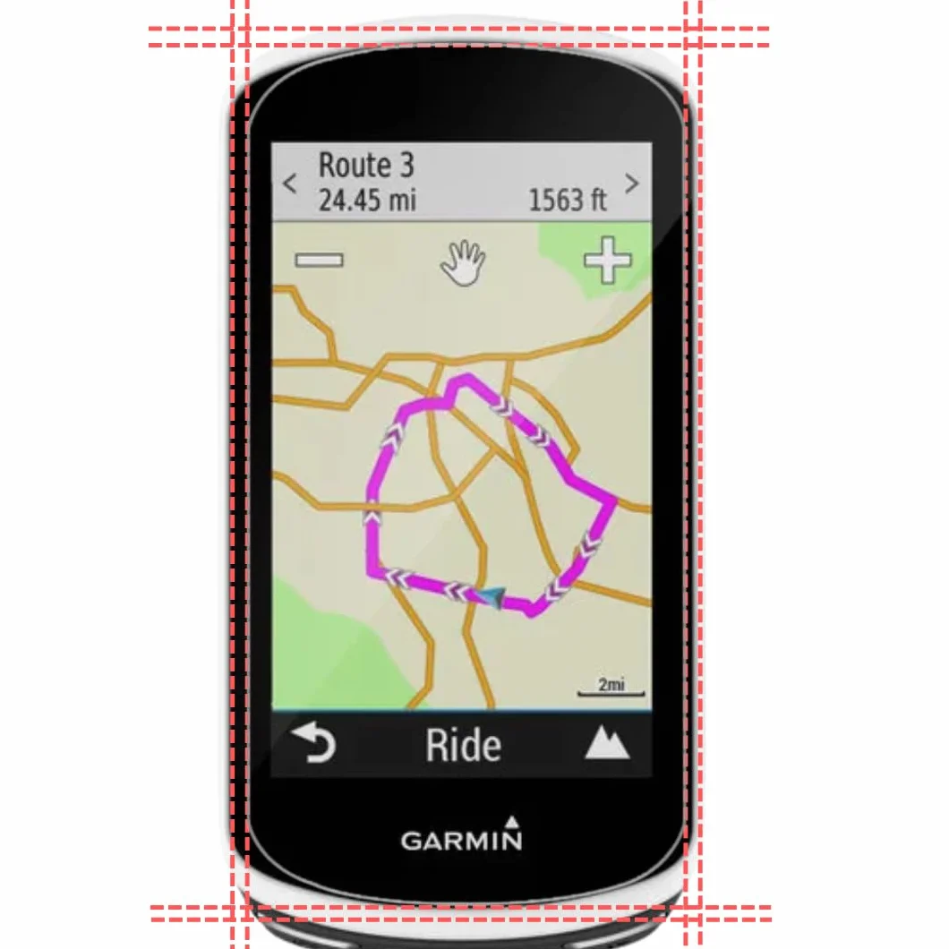 PHONILLICO Szkło hartowane do Garmin Edge 1030 / Edge 1030 Plus Pakiet 2