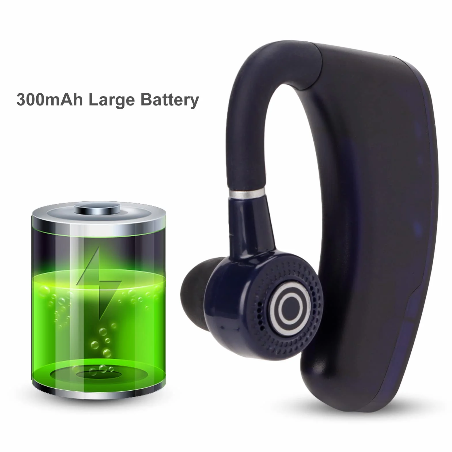 Zestaw Słuchawkowy Bluetooth, Zestaw Głośnomówiący Bluetooth 5.2 Długi Czas Rozmowy z Mikrofonem, Bezprzewodowe Słuchawki Douszne Słuchawki Douszne z Cyfrowym Wyświetlaczem LED, do Jazdy w Biurze Bizn