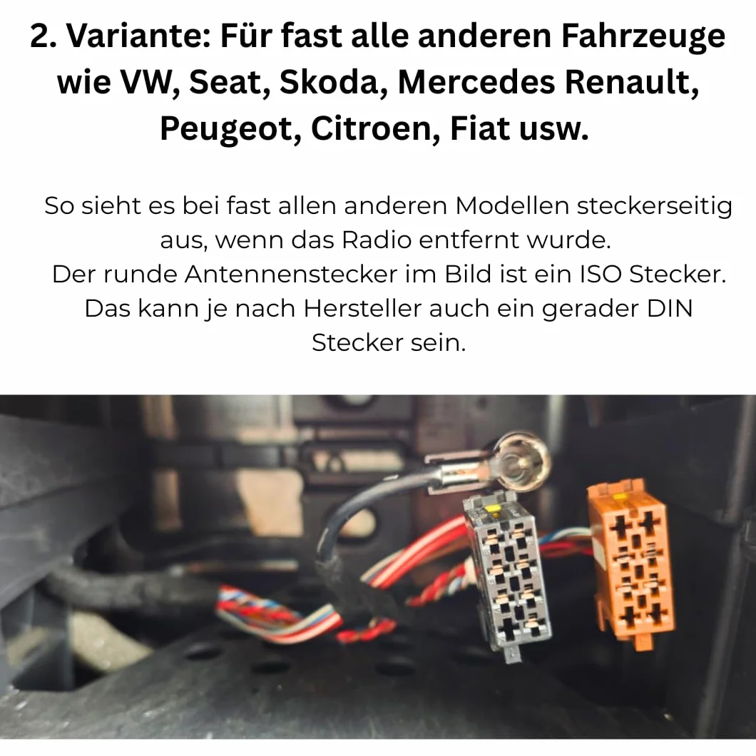 Audioproject A196 adapter do radia samochodowego ISO wtyczka gniazdo uniwersalny VW Opel Mercedes Renault zacisk 15 30