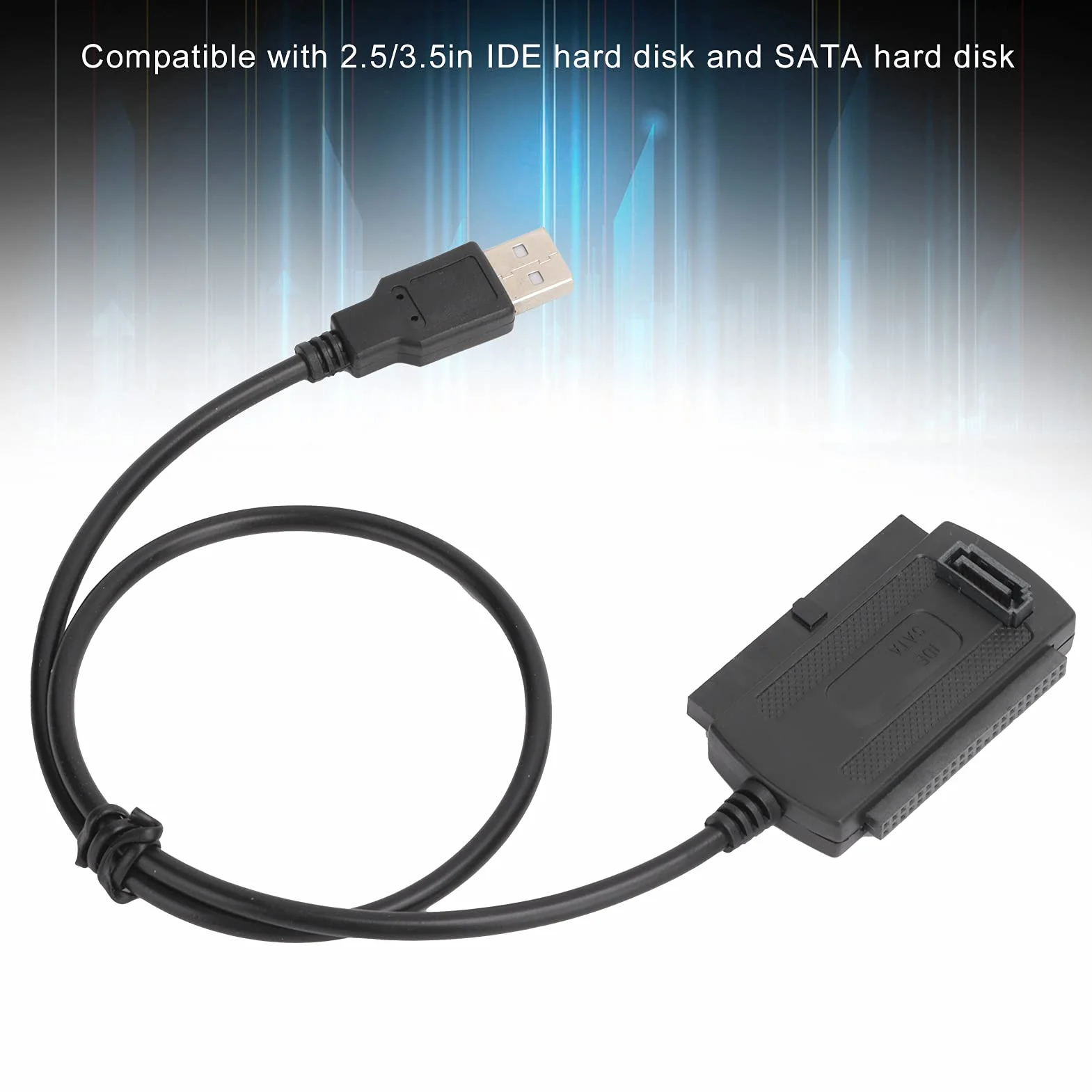Adapter USB na IDE SATA, Kabel Konwertera USB 2.0 na SATA PATA IDE 2.5 3.5 SSD