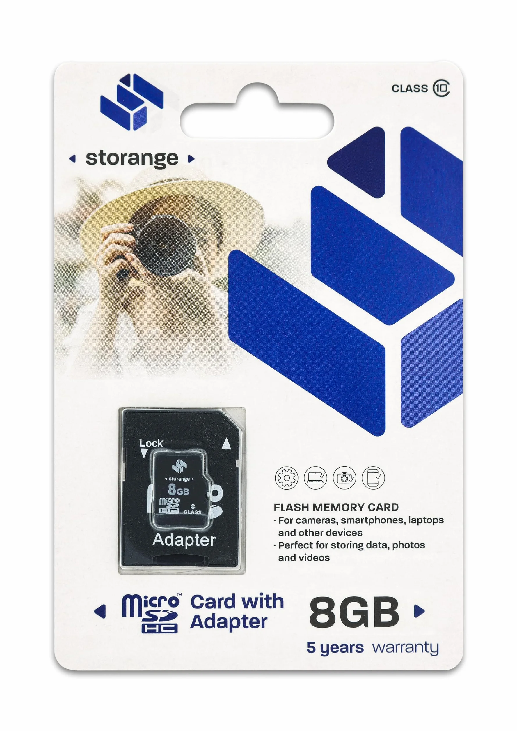 STORANGE 8 GB Class 10 SDHC - karta micro SD + adapter