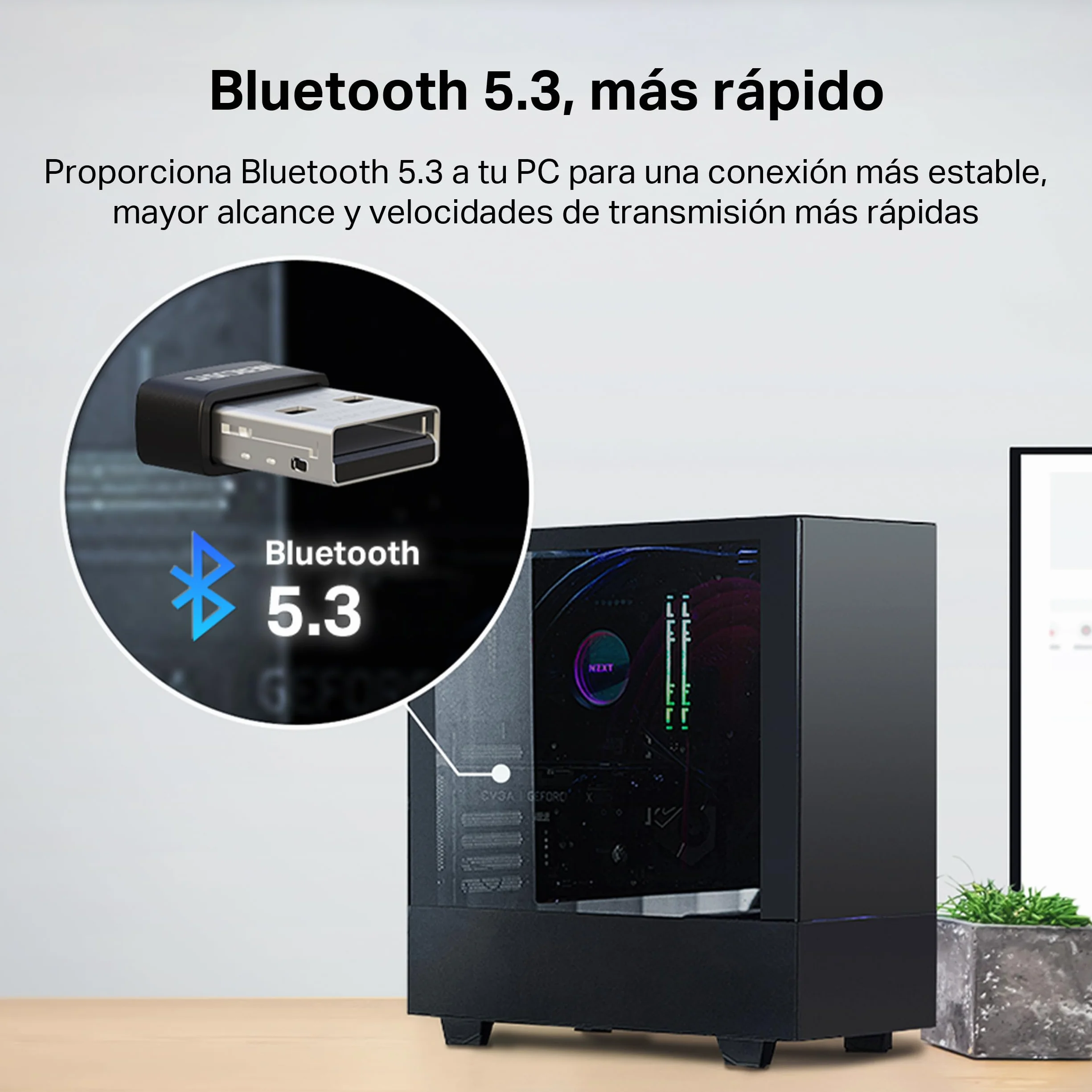 Mercusys MA530 Nano Adapter USB Bluetooth 5.3 | Ultra-Kompatkowy Design | Plug & Play | Kompatybilny z Windows 11/10/8.1/7