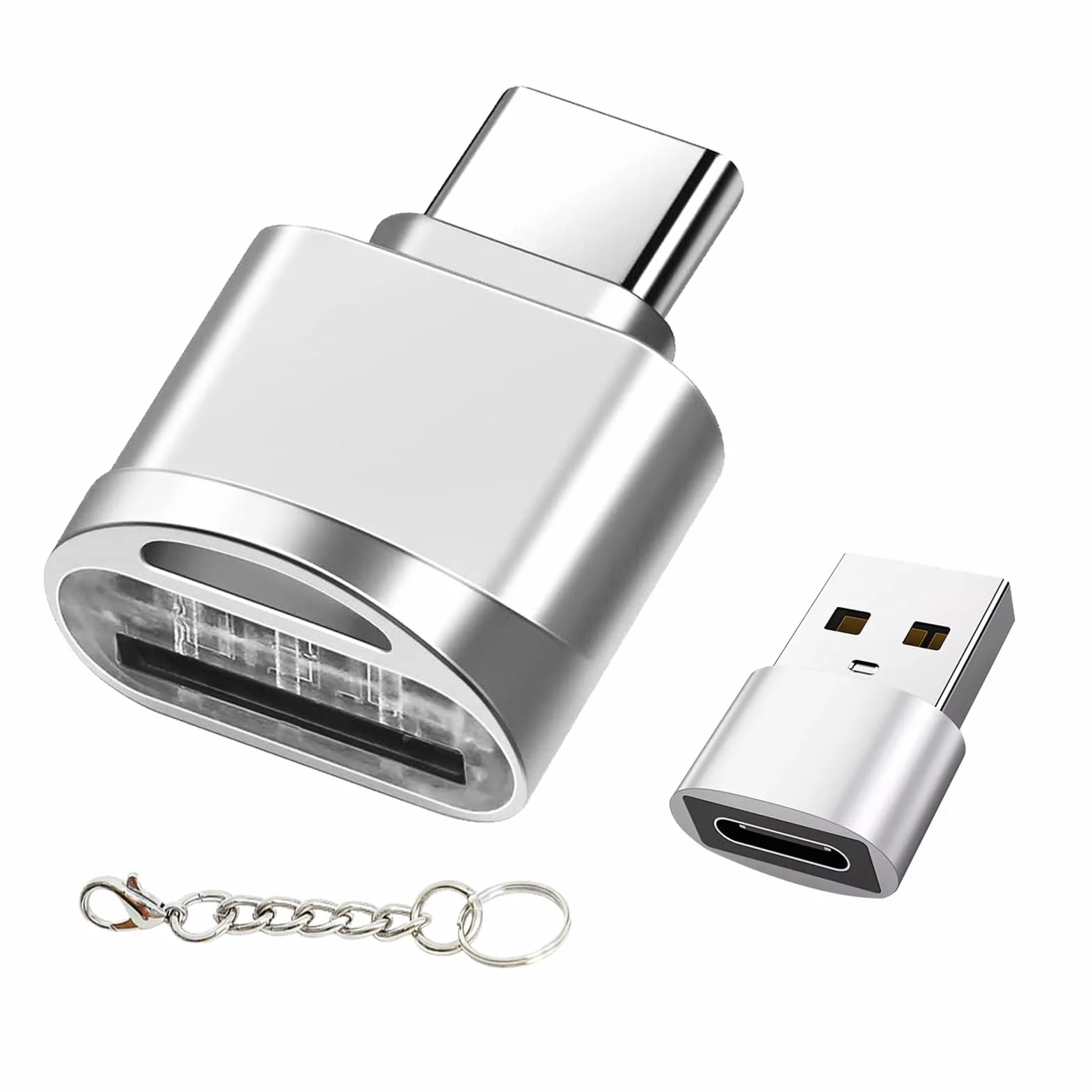 Czytnik kart Micro SD USB C OTG z adapterem USB, szybki transfer zdjęć i plików wideo
