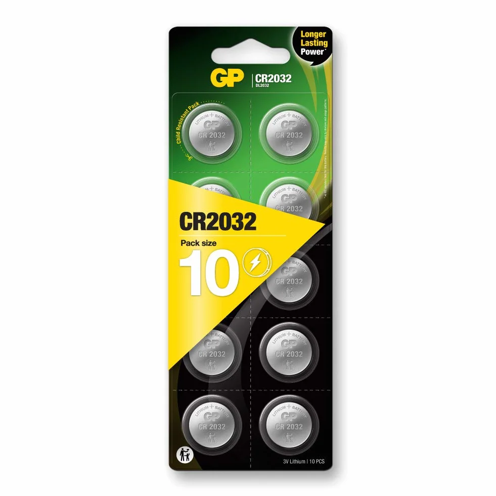 GP Batteries CR2032 bateria guzikowa litowa 3V 10 szt.