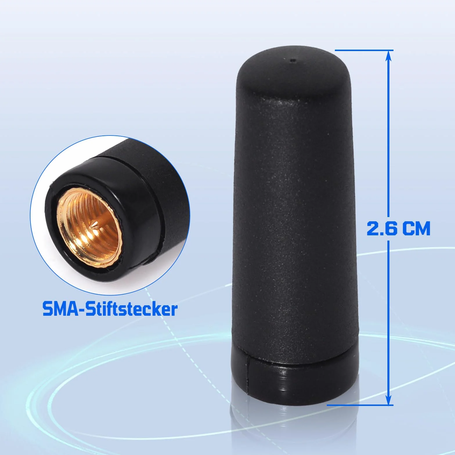 Eightwood Antena WiFi 2,4 GHz SMA męska kompatybilna z kamerą WiFi DVR