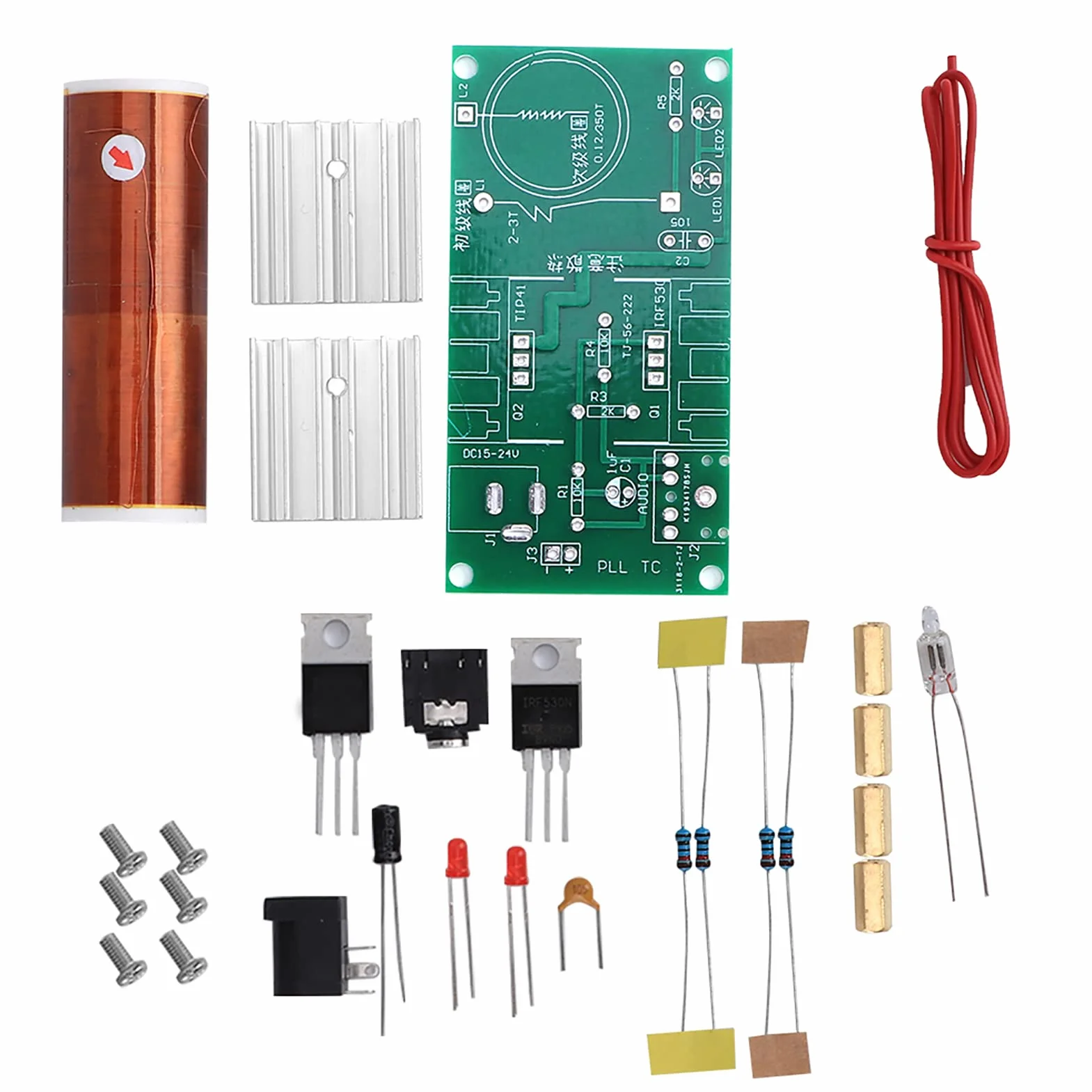 cewka moduł plazmowy głośnik bez emblematu mini zestaw elektroniczny narzędzie 15 W DC 15 - 24 V 2 A zestaw elektroniczny