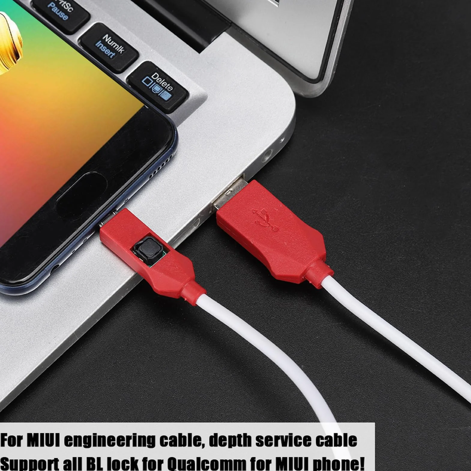ZJchao Kabel Edl, kabel inżynieryjny głęboki flash w trybie 2 w 19008 r. Kabel Edl Deep Flash z adapterem typu C do linii inżynierskiej MIUI do pełnej sieci
