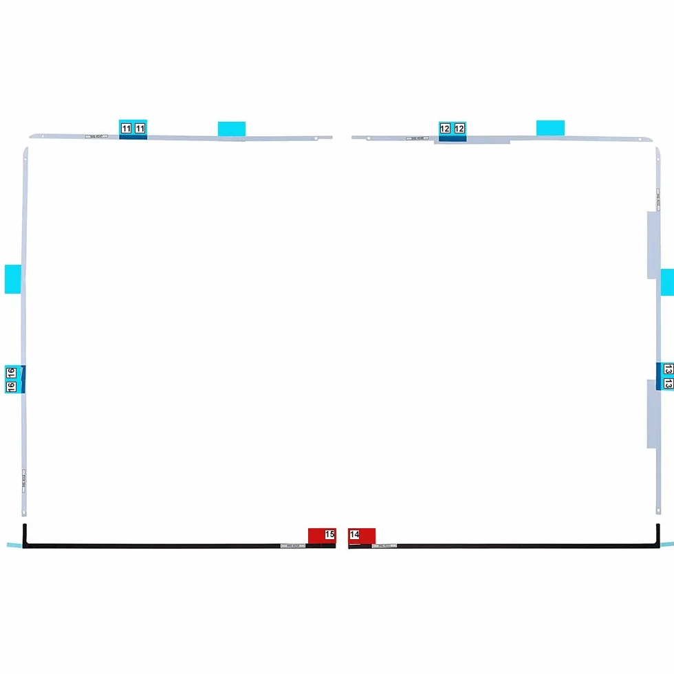 MMOBIEL Zestaw pasków naklejek do wyświetlacza LCD do iMac 27" A1419 2012-2015 Retina 5K
