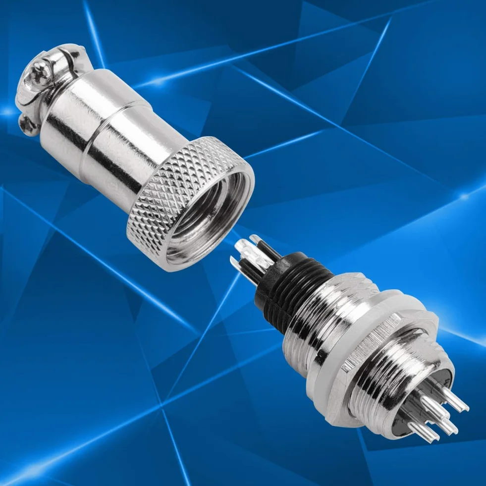 GX12 Gniazdo Wtykowe Lotnictwa 2pin Gx16 2pin Męskie Żeńskie Panel Metalowy Złącze