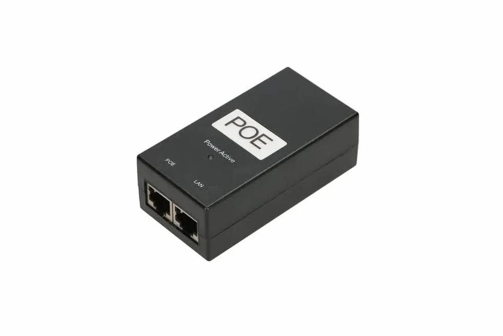Extralink POE-24-24W G, PoE Injector, 24V, 1A, 24W, kabel w zestawie, zabezpieczenie przeciwzwarciowe i przepięciowe, dwa porty RJ-45, adapter PoE, PoE Injector, pasywny