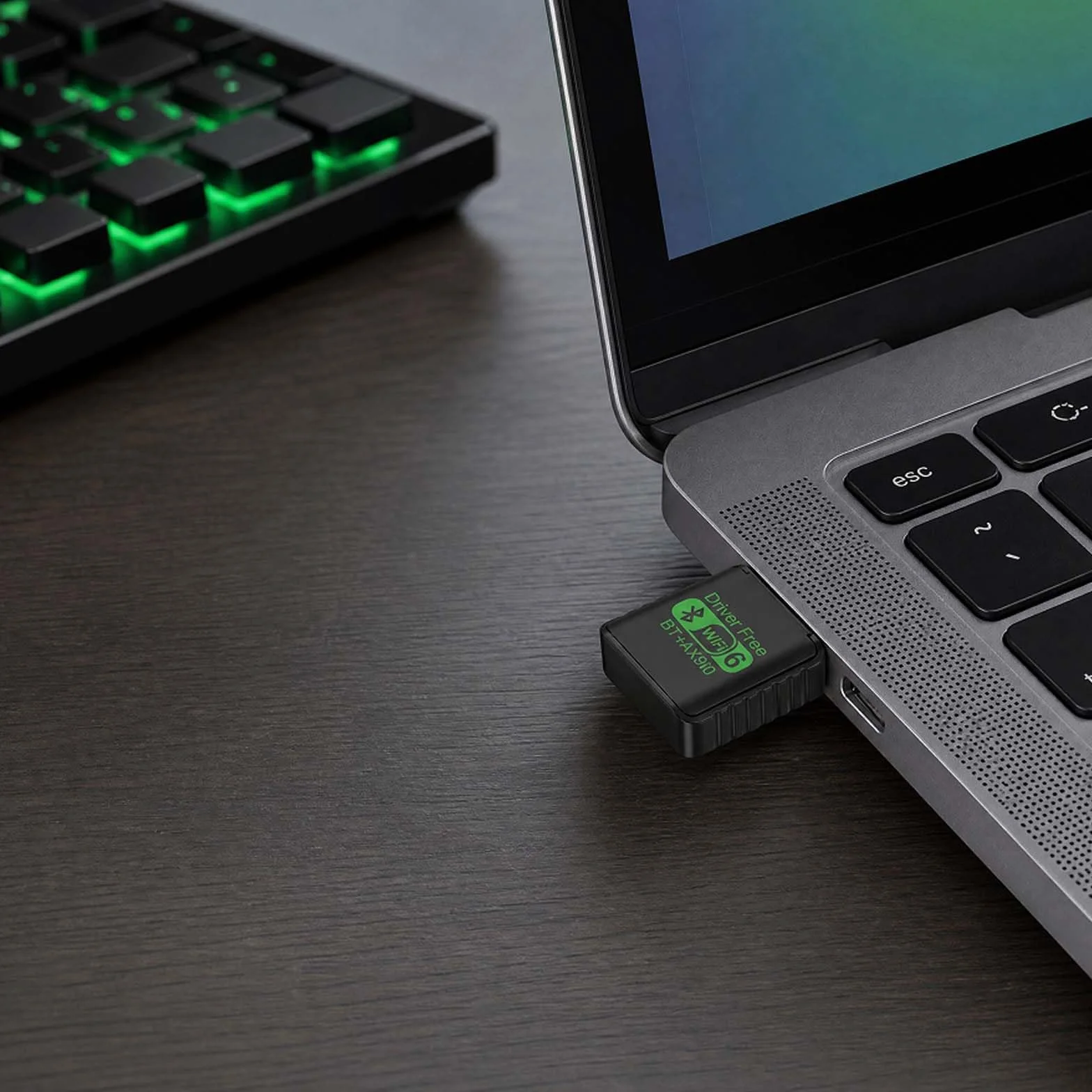 Adapter WiFi 6 Bluetooth USB WLAN Stick WLAN Adapter PC Bluetooth Dongle - AX900 Dual Band 5GHz 600 Mbit/s, USB Bluetooth Adapter do PC Windows Linux