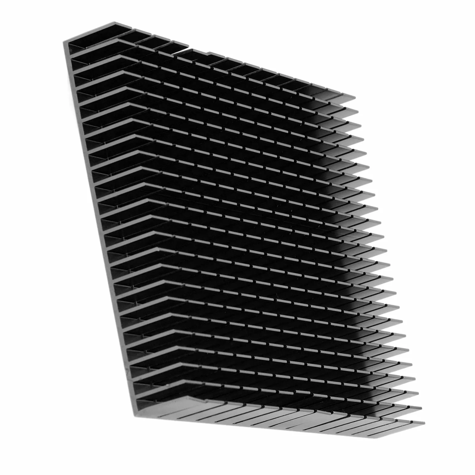Radiator Aluminiowy Radiator Chłodnica Aluminiowa Radiator Chłodzący 150X120X20Mm dla Wzmacniacza Procesora Radiator Chłodzący Pcb (BLACK)