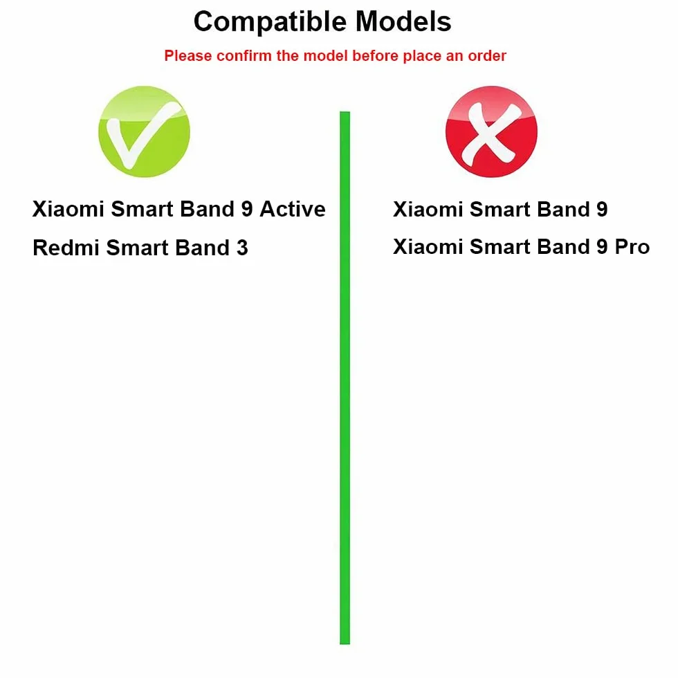 Oddychający Sport Pasek do Xiaomi Smart Band 9 Active, Nylon Paski Bransoletka Pasek Zegarka do Redmi Smart Band 3
